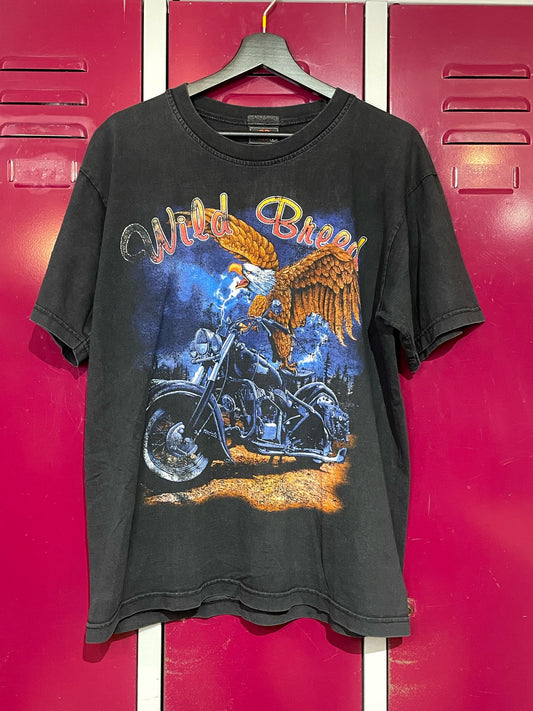 WILD BREED BIKER MOTORCYCLE T-SHIRT  SZ: L