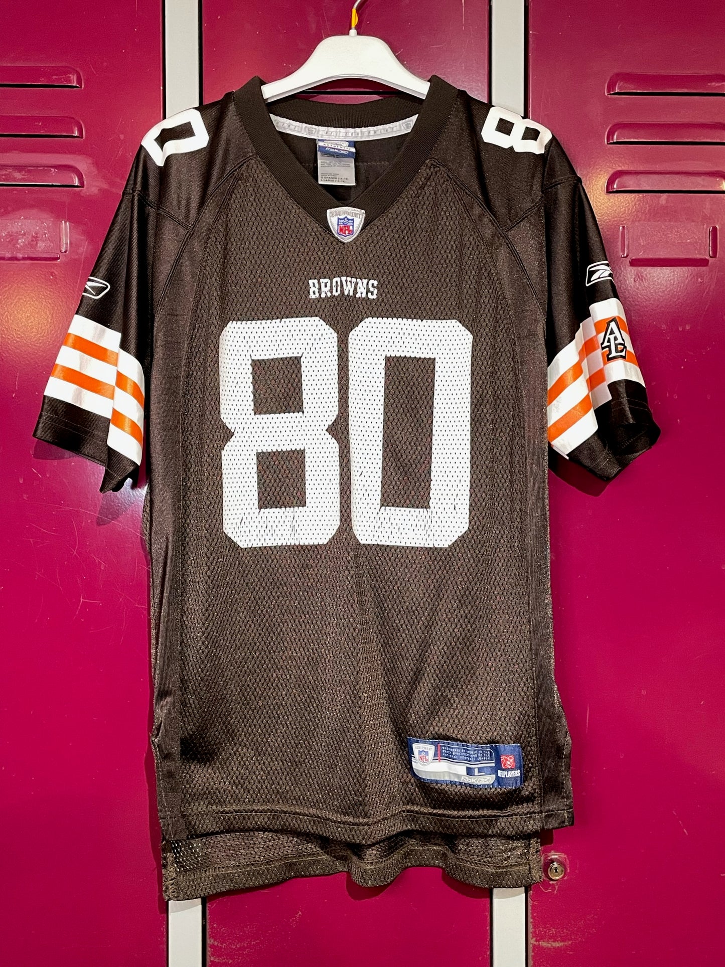 "YOUTH" REEBOK CLEVELAND BROWNS "K.WINSLOW" NFL JERSEY SZ: YOUTH L