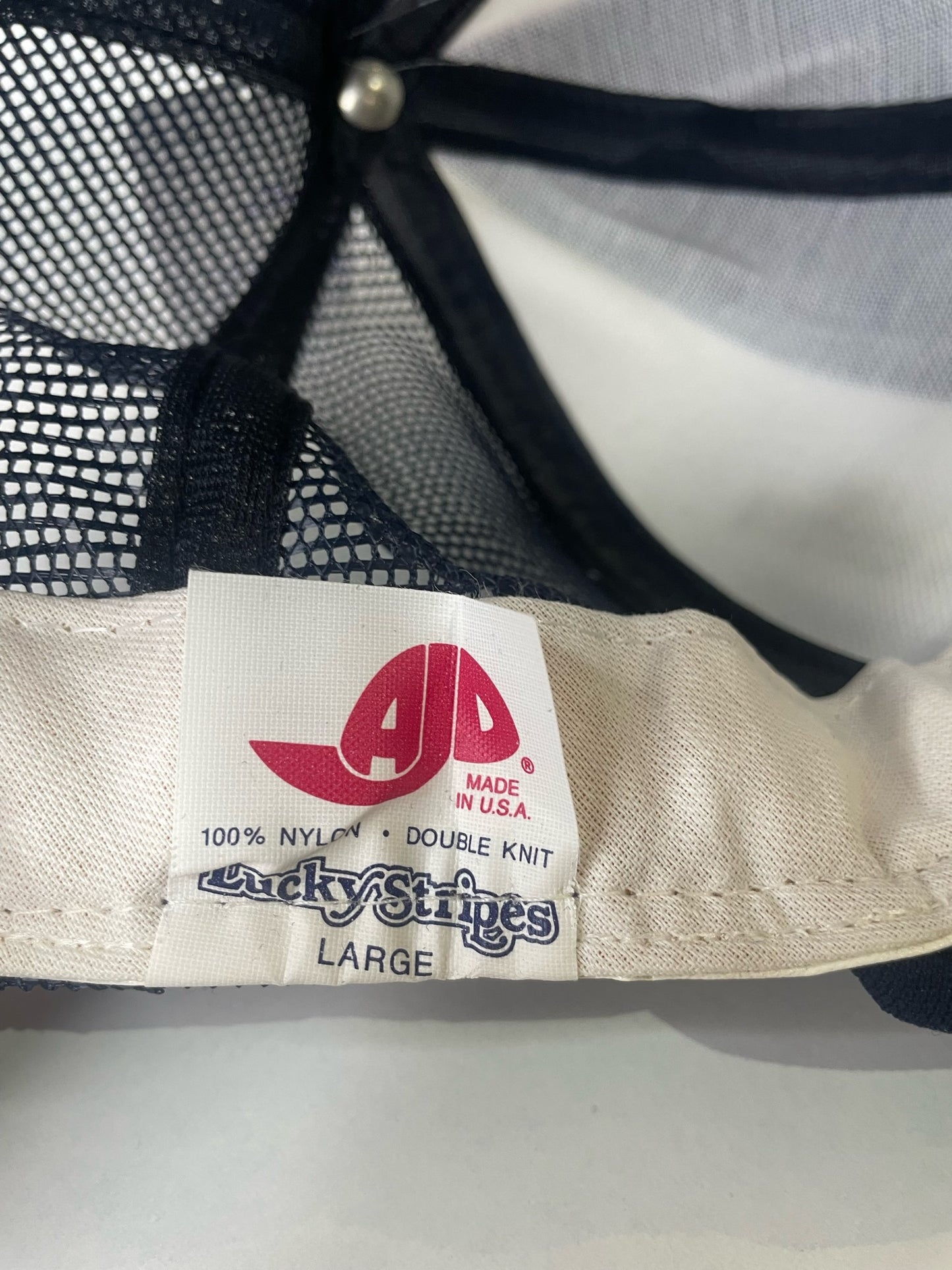 VINTAGE 80s BOSTON RED SOX AJD TRUCKER CAP HAT