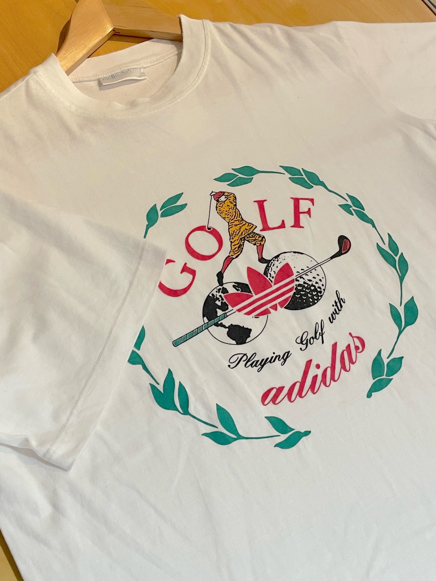 ADIDAS GOLF "PLAYING GOLF WITH" T-SHIRT SZ: M
