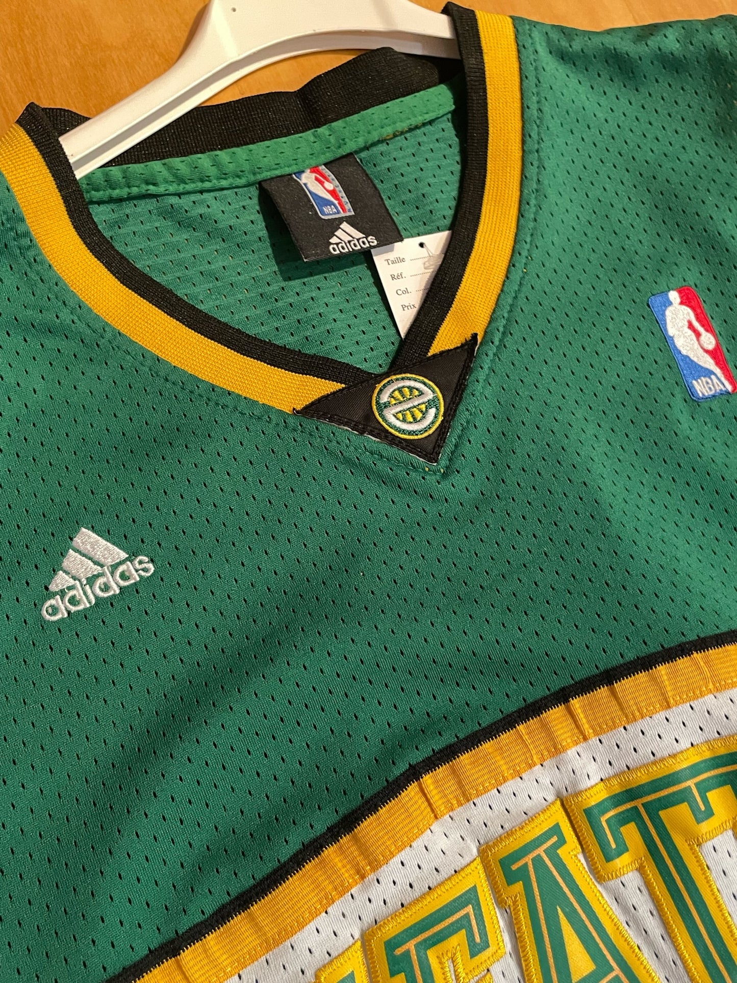 ADIDAS SEATTLE SUPERSONICS "RAY ALLEN" NBA JERSEY SZ: L