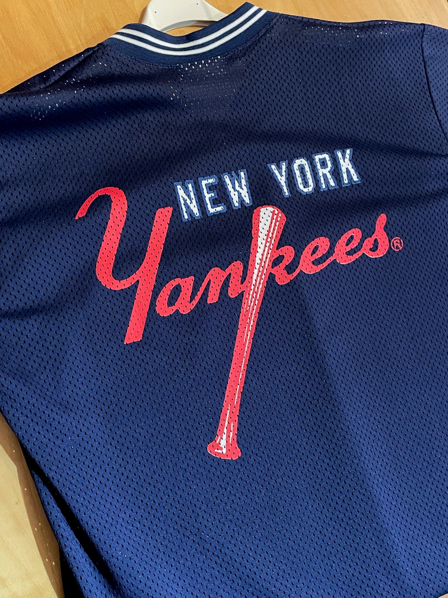 VINTAGE 90s PRO ONE NEW YORK YANKEES MLB JERSEY SZ: XL