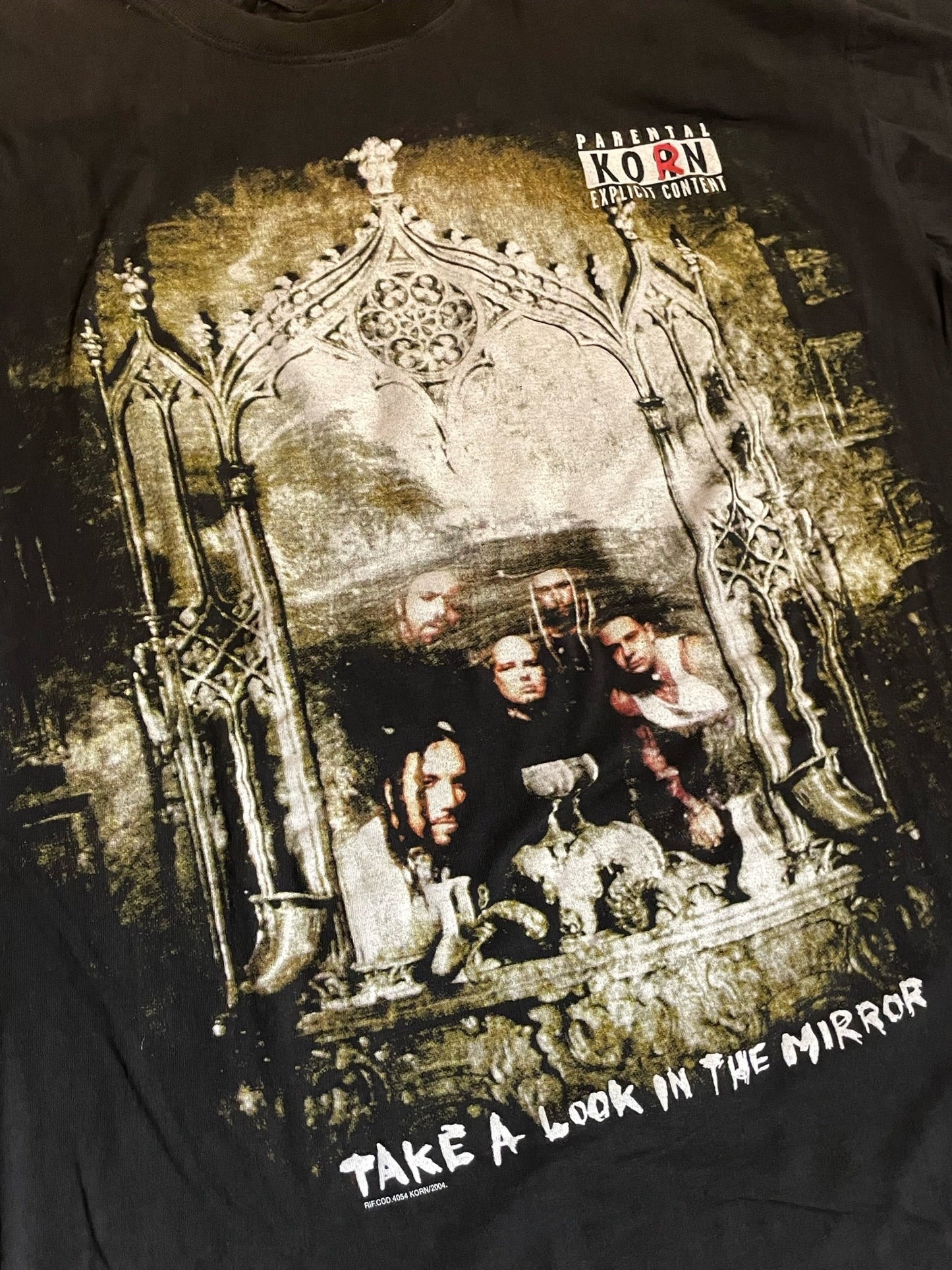 KORN "TAKE A LOOK IN THE MIRROR" 2004 MUSIC BAND T-SHIRT SZ: XL
