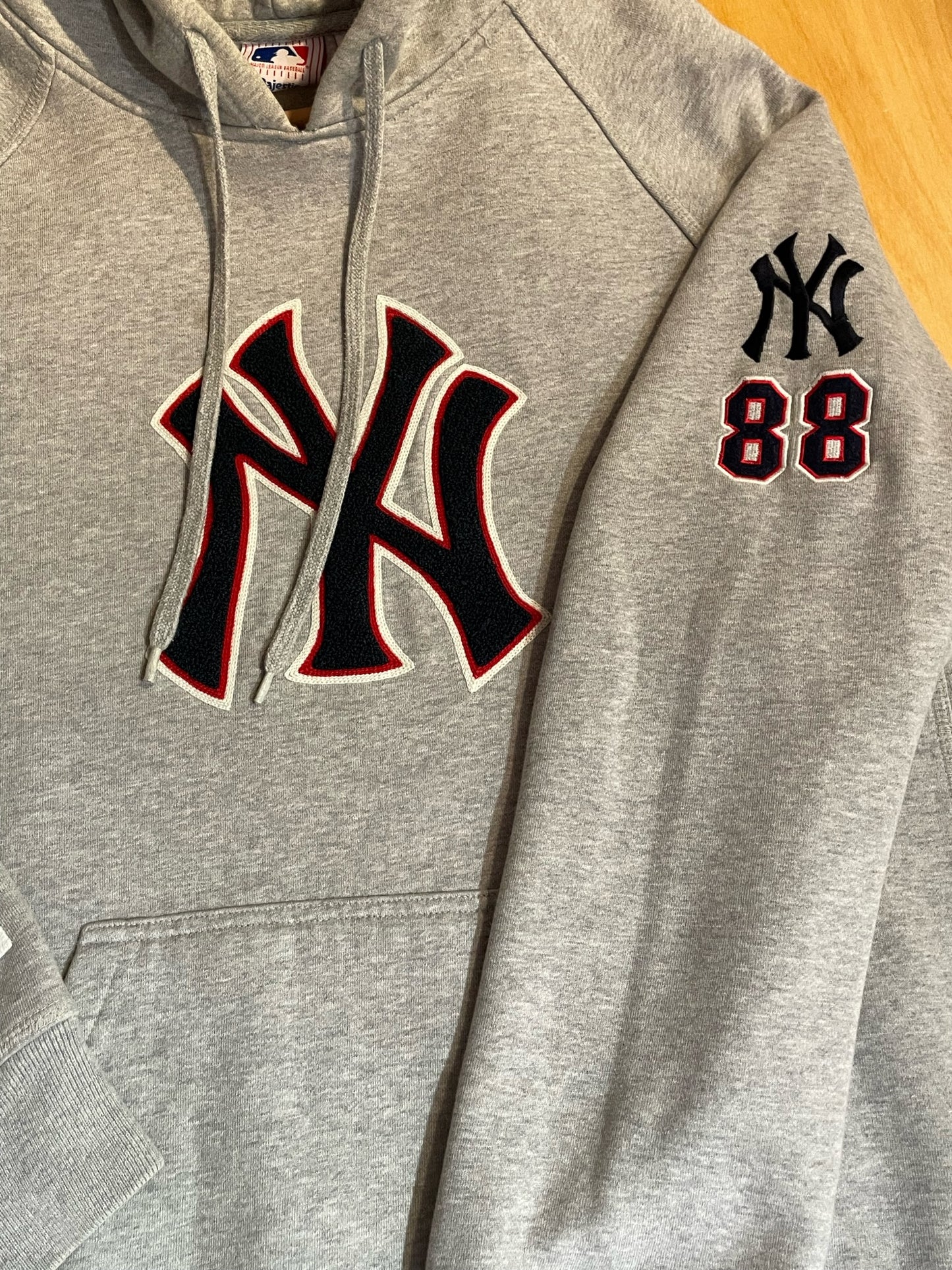 MAJESTIC NEW YORK YANKEES "88" MLB BASEBALL HOODIE SZ: XXL