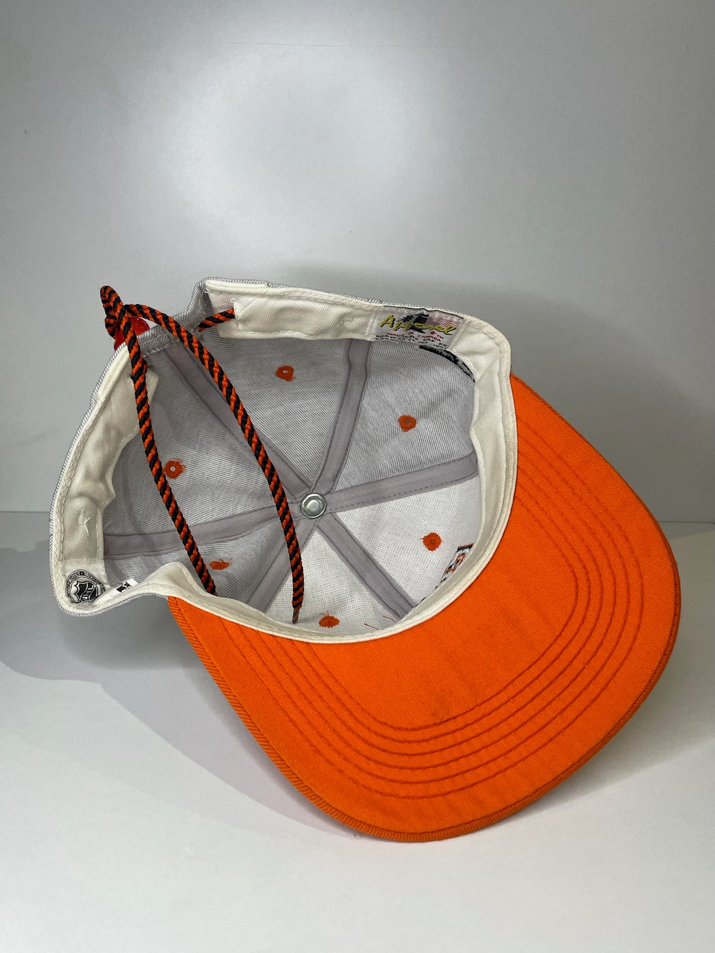 VINTAGE 90s PHILADELPHIA FLYERS #1 APPAREL DRAWSTRING CAP HAT