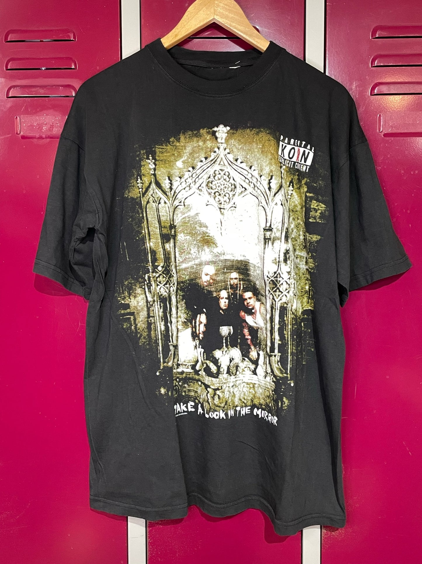 KORN "TAKE A LOOK IN THE MIRROR" 2004 MUSIC BAND T-SHIRT SZ: XL