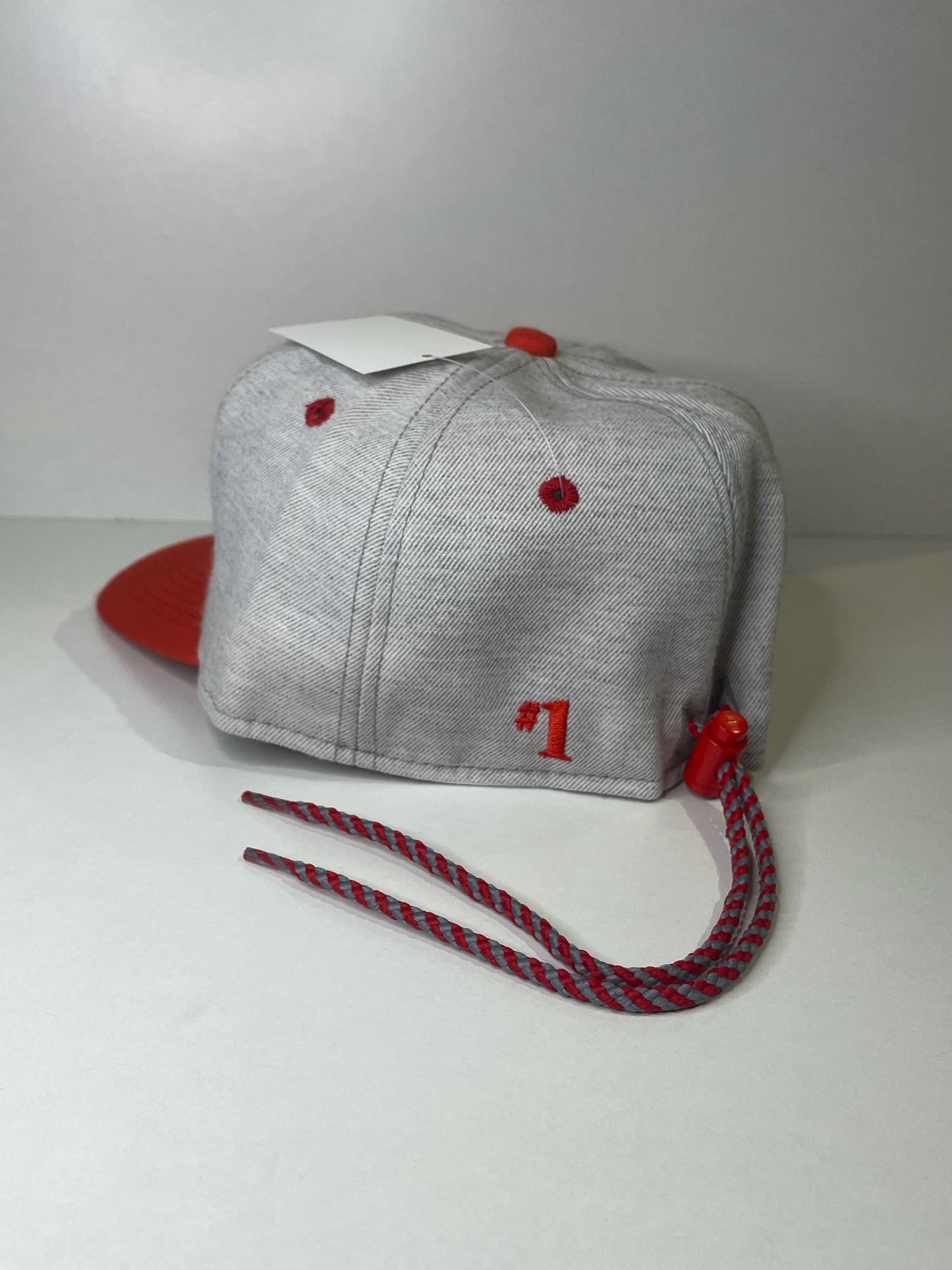VINTAGE 90s FLORIDA PANTHERS #1 APPAREL DRAWSTRING CAP HAT