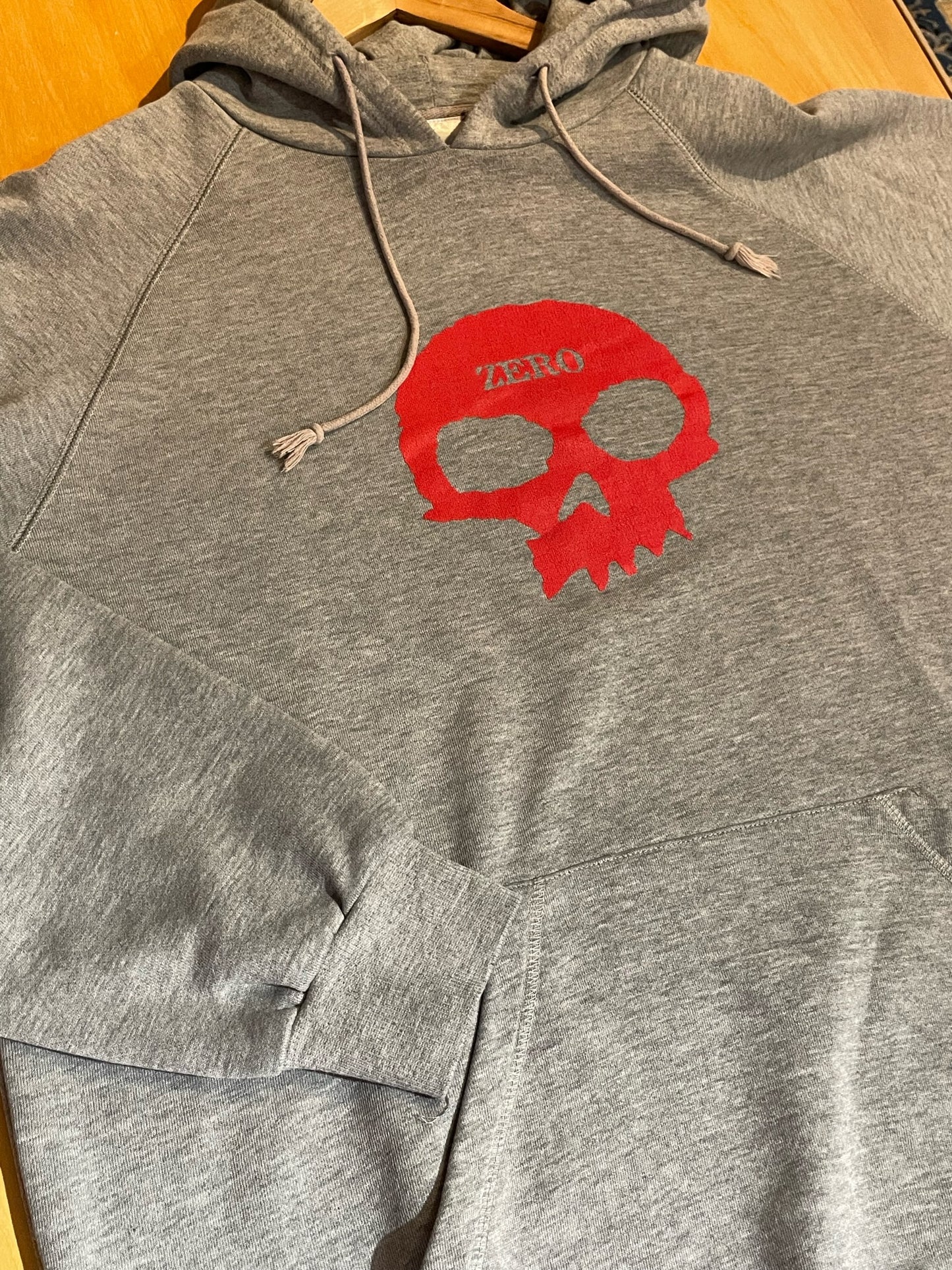 VINTAGE 90s ZERO SKATEBOARD HOODIE SZ: XL