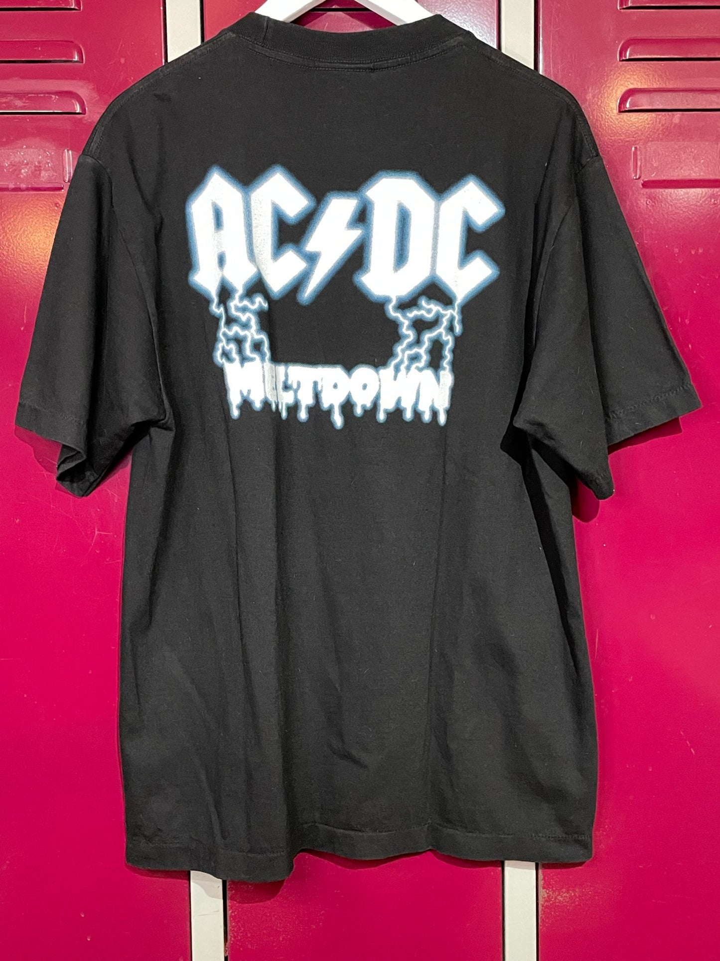 VINTAGE ACDC "MELTDOWN FRANKENSTEIN'S MONSTER" MUSIC BAND T-SHIRT SZ: L