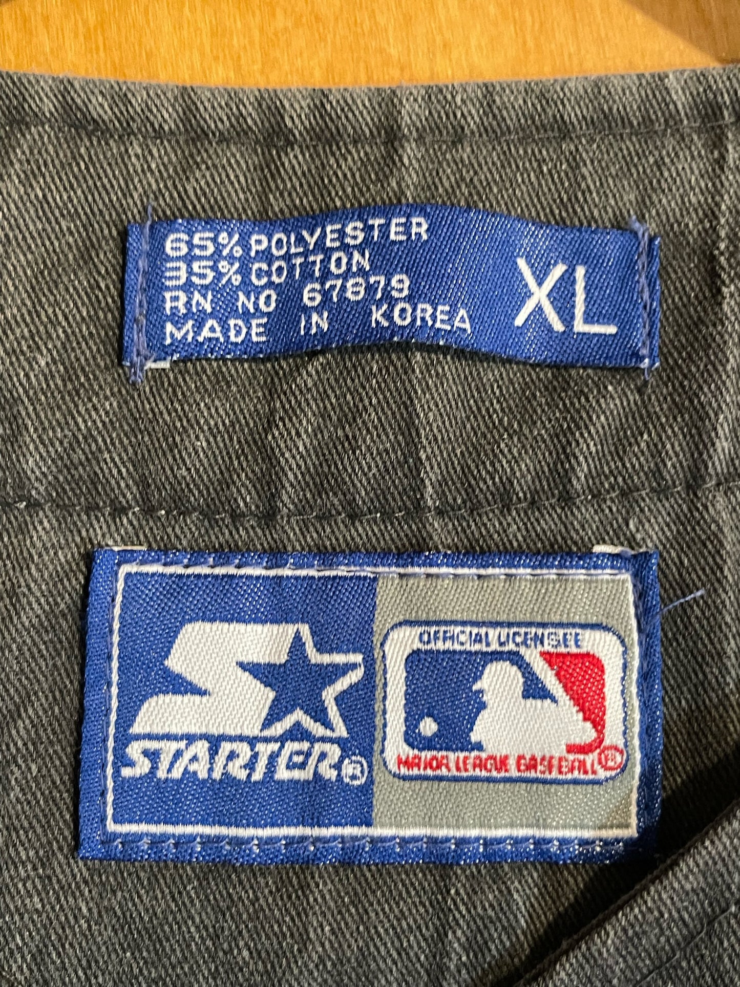 VINTAGE 90s STARTER CHICAGO WHITE SOX "DENIM" MLB BASEBALL JERSEY SZ: XL