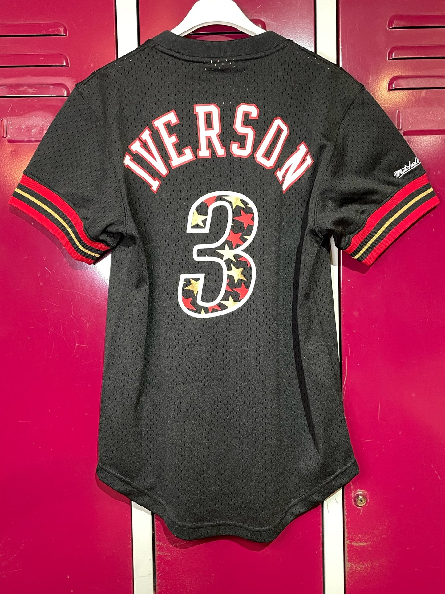 MITCHELL & NESS 76ERS PHILADELPHIA SIXERS "ALLEN IVERSON" NBA T-SHIRT JERSEY SZ: S