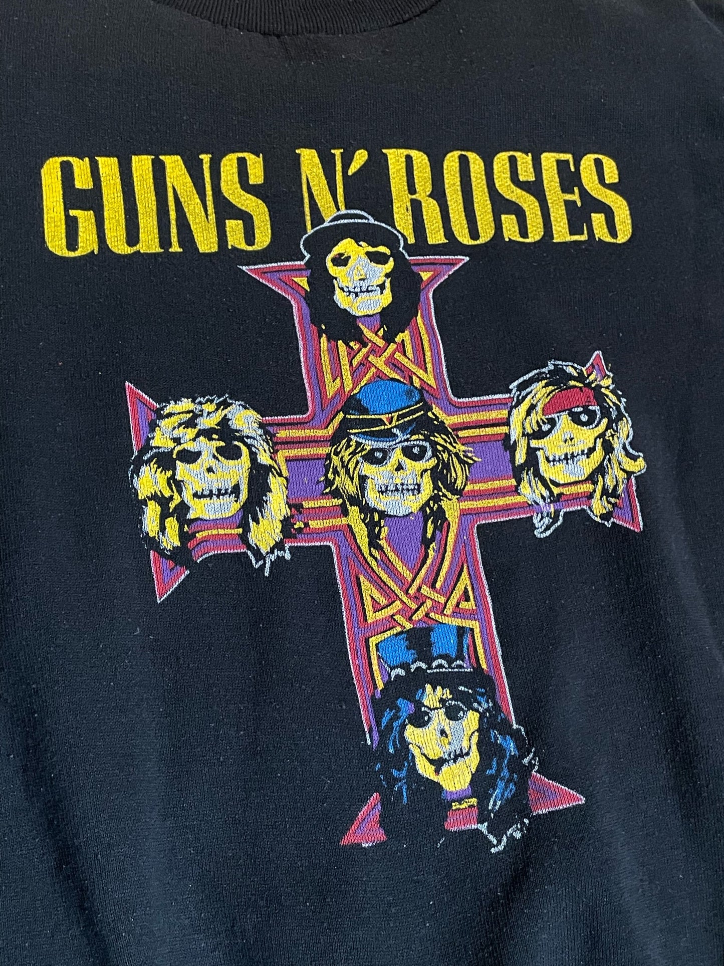 VINTAGE 80s GUNS N' ROSES "APPETITE FOR DESTRUCTION" CREWNECK SWEATSHIRT SZ: M
