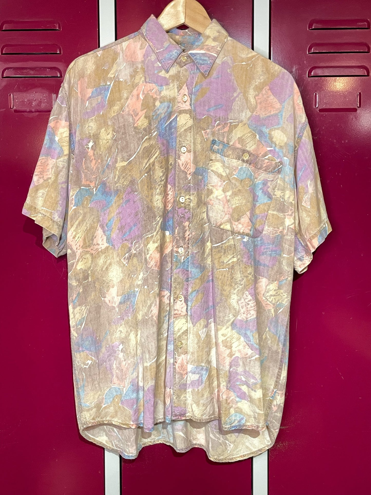 VINTAGE 90s OVERSIZE SHORT SLEEVES SHIRT SZ: XL