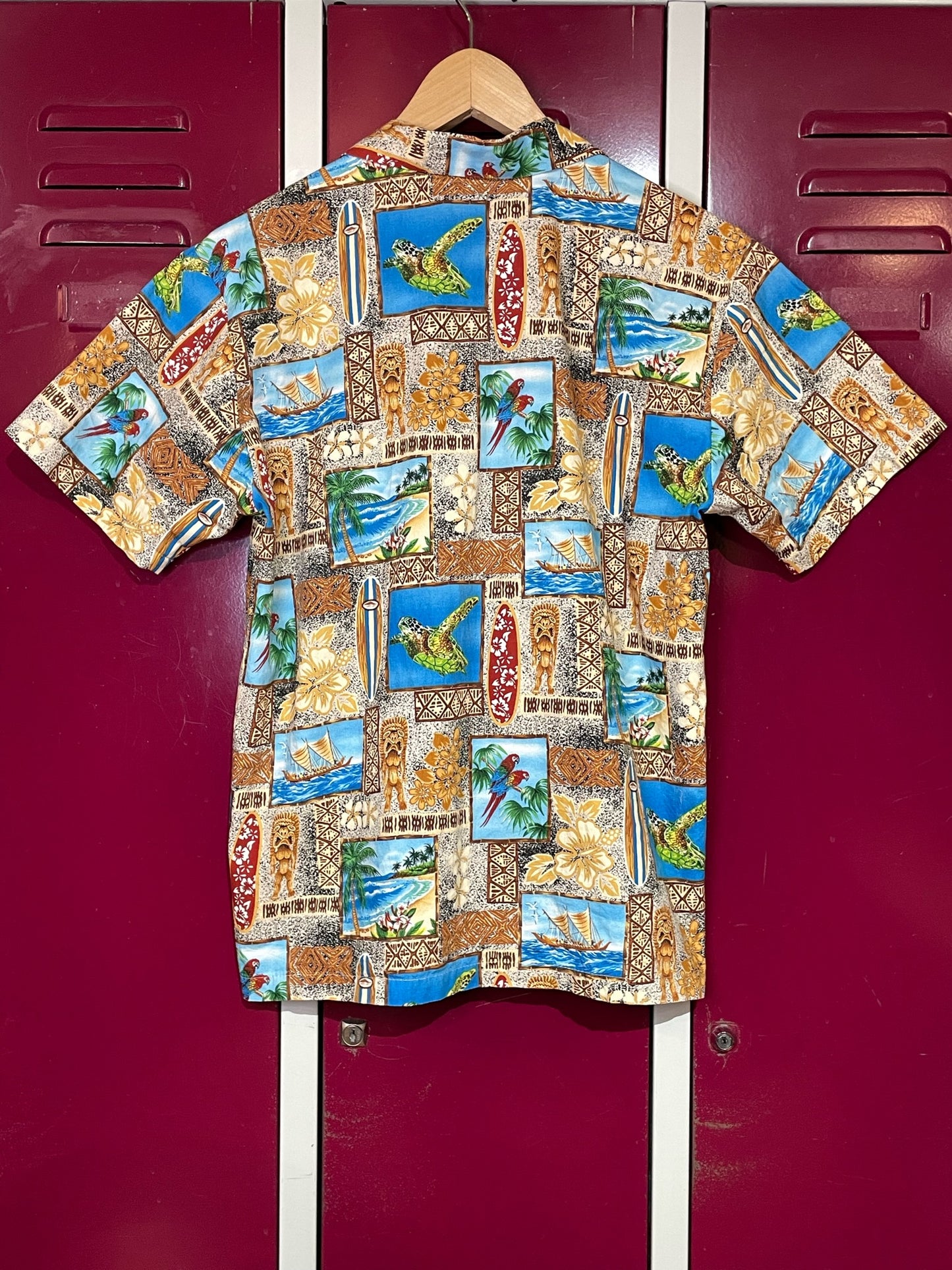 VINTAGE THE HAWAIIAN ORIGINAL SHORT SLEEVES SHIRT SZ: L = S