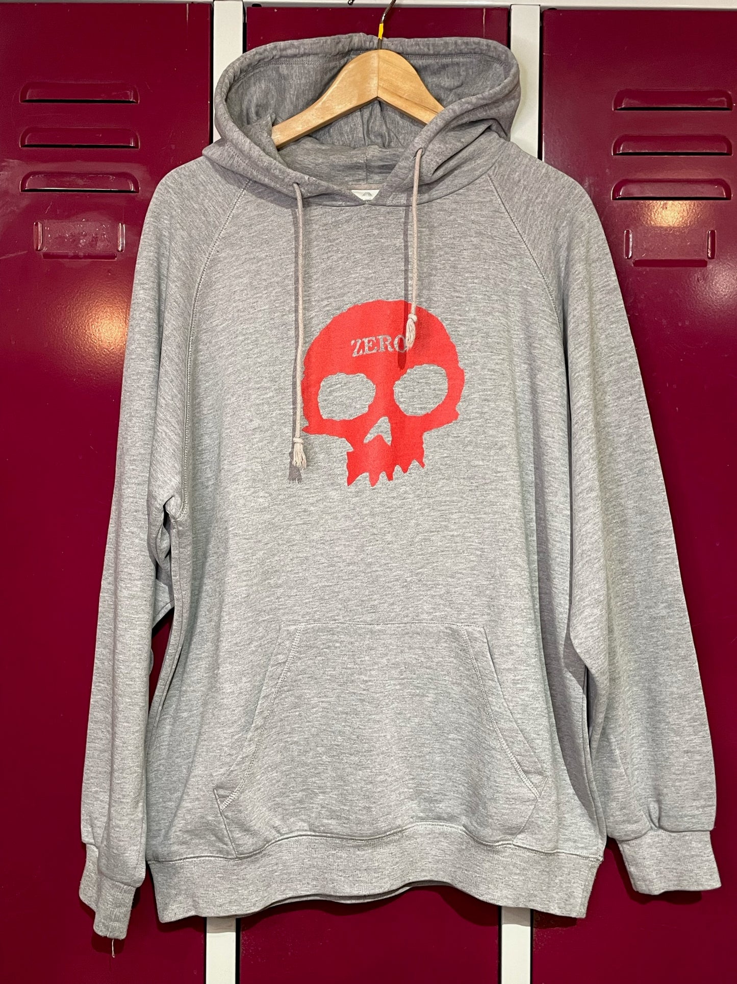 VINTAGE 90s ZERO SKATEBOARD HOODIE SZ: XL