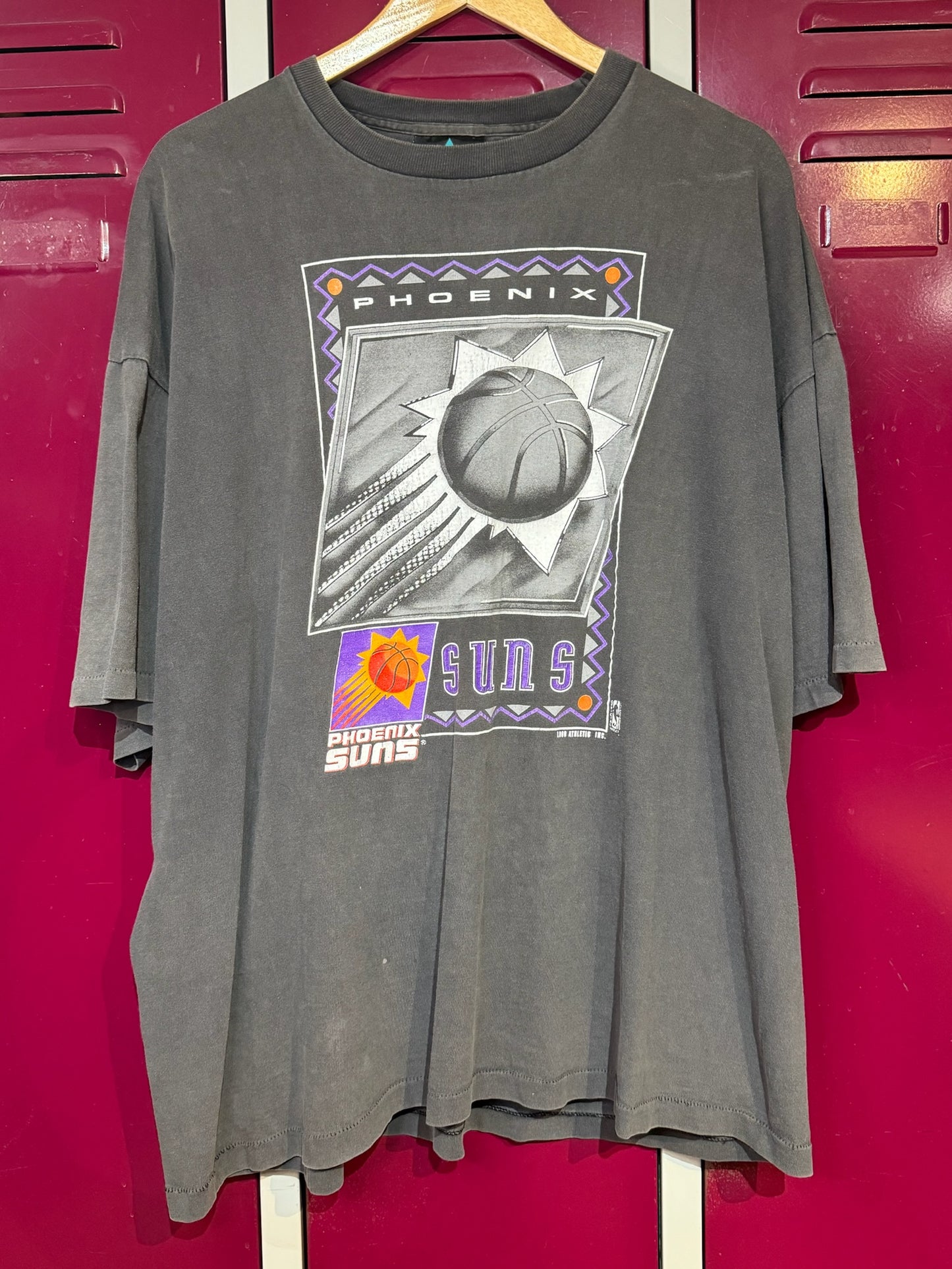 VINTAGE 90S PHOENIX SUNS LOGO ATHLETIC T-SHIRT SZ: XL
