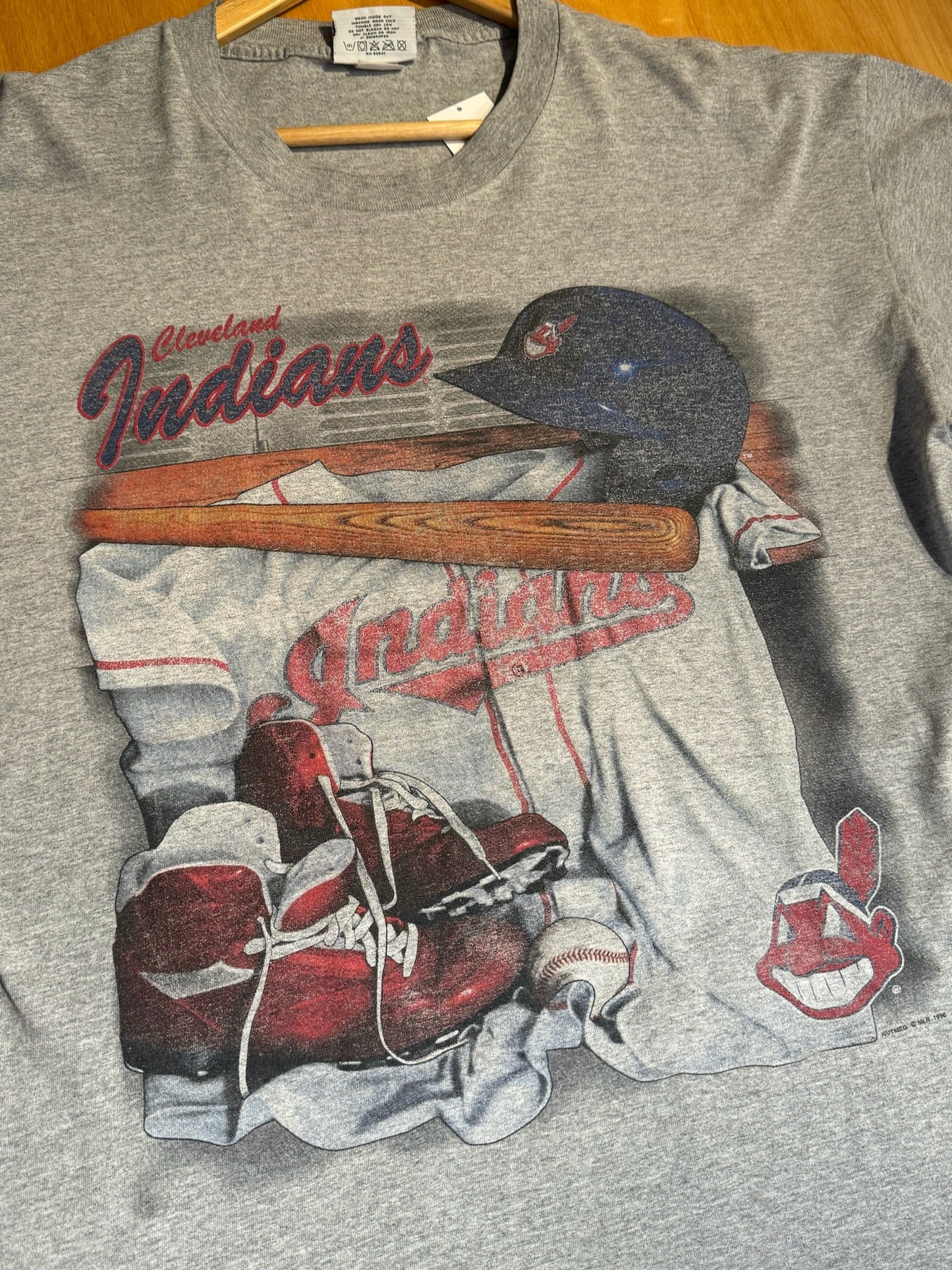 VINTAGE 1996 CLEVELAND INDIANS LEE SPORT T-SHIRT SZ: XL