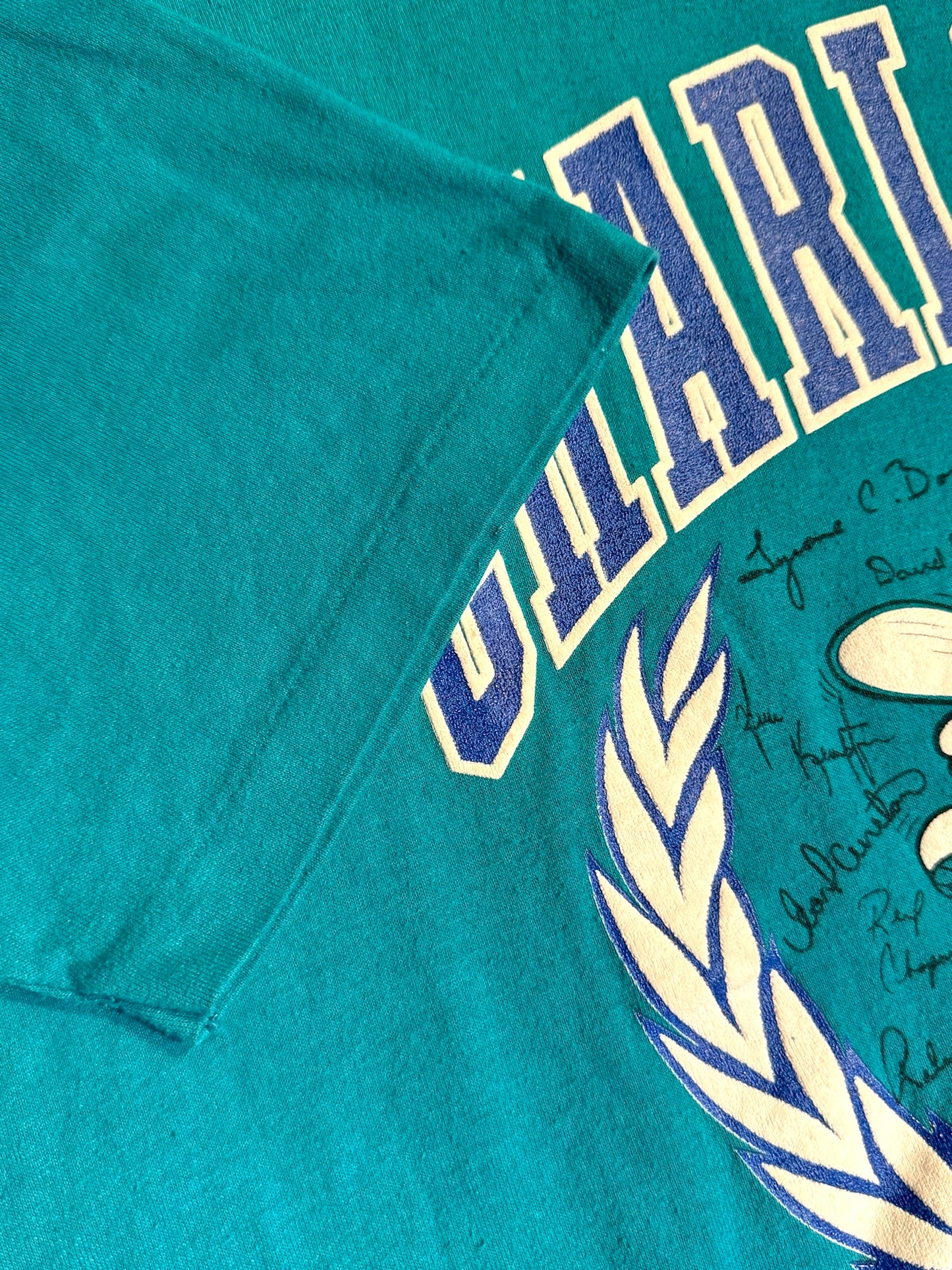 VINTAGE 1988 CHARLOTTE HORNETS "SIGNATURES" JERZEES T-SHIRT SZ: XL