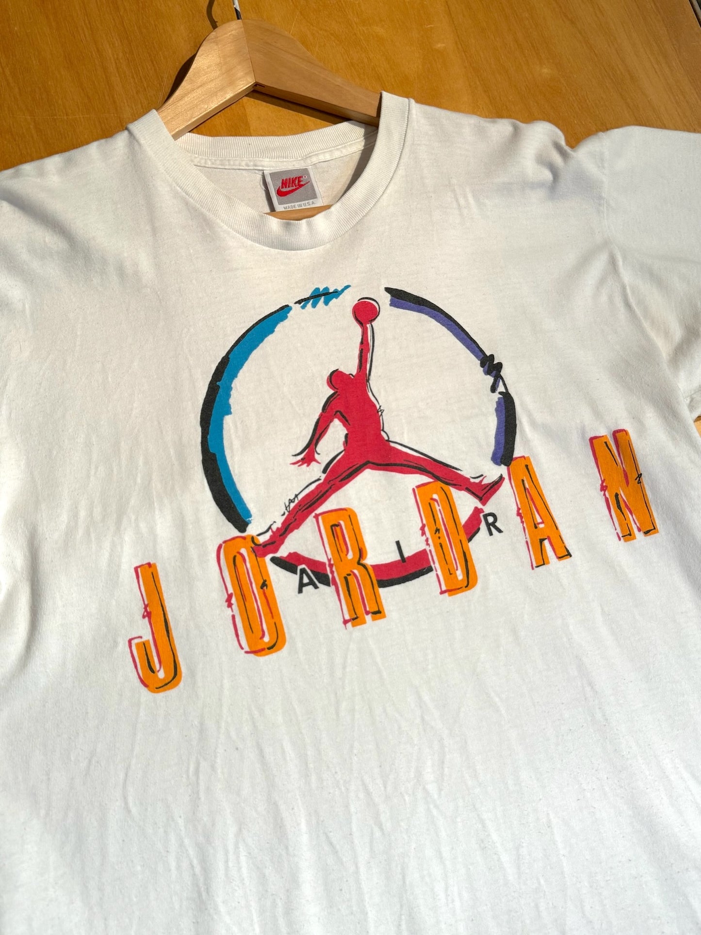 VINTAGE 90s NIKE AIR JORDAN "JORDAN 8" T-SHIRT SZ: S