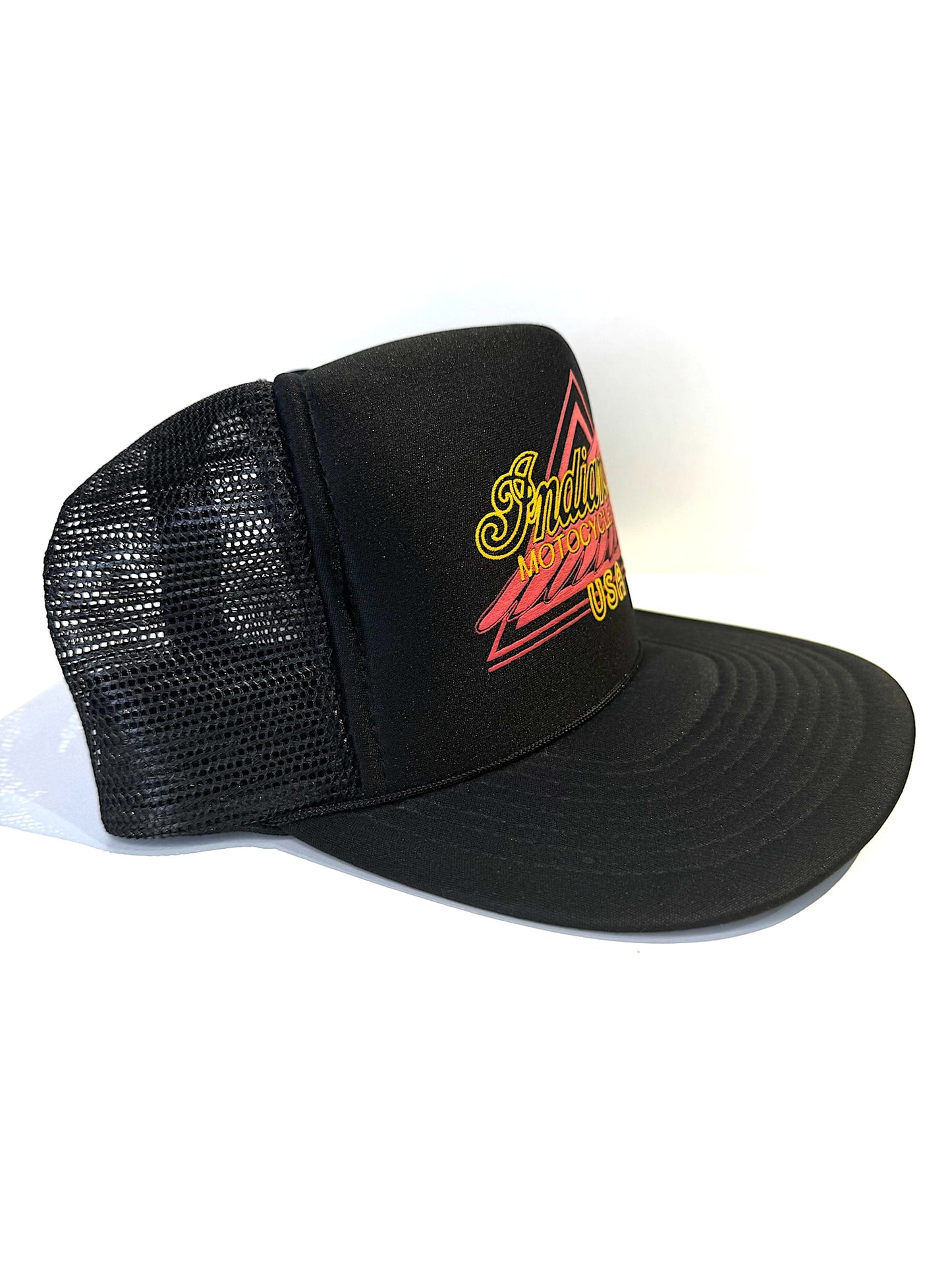 "NEW" VINTAGE 80s INDIAN MOTORCYCLE USA TRUCKER SNAPBACK CAP HAT