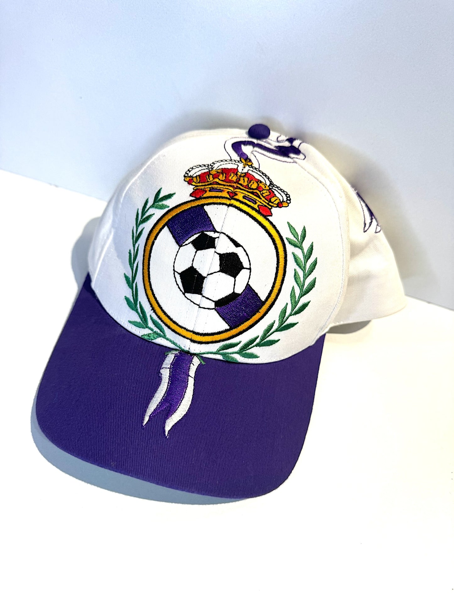 VINTAGE 90s REAL MADRID SOCCER SNAPBACK CAP HAT
