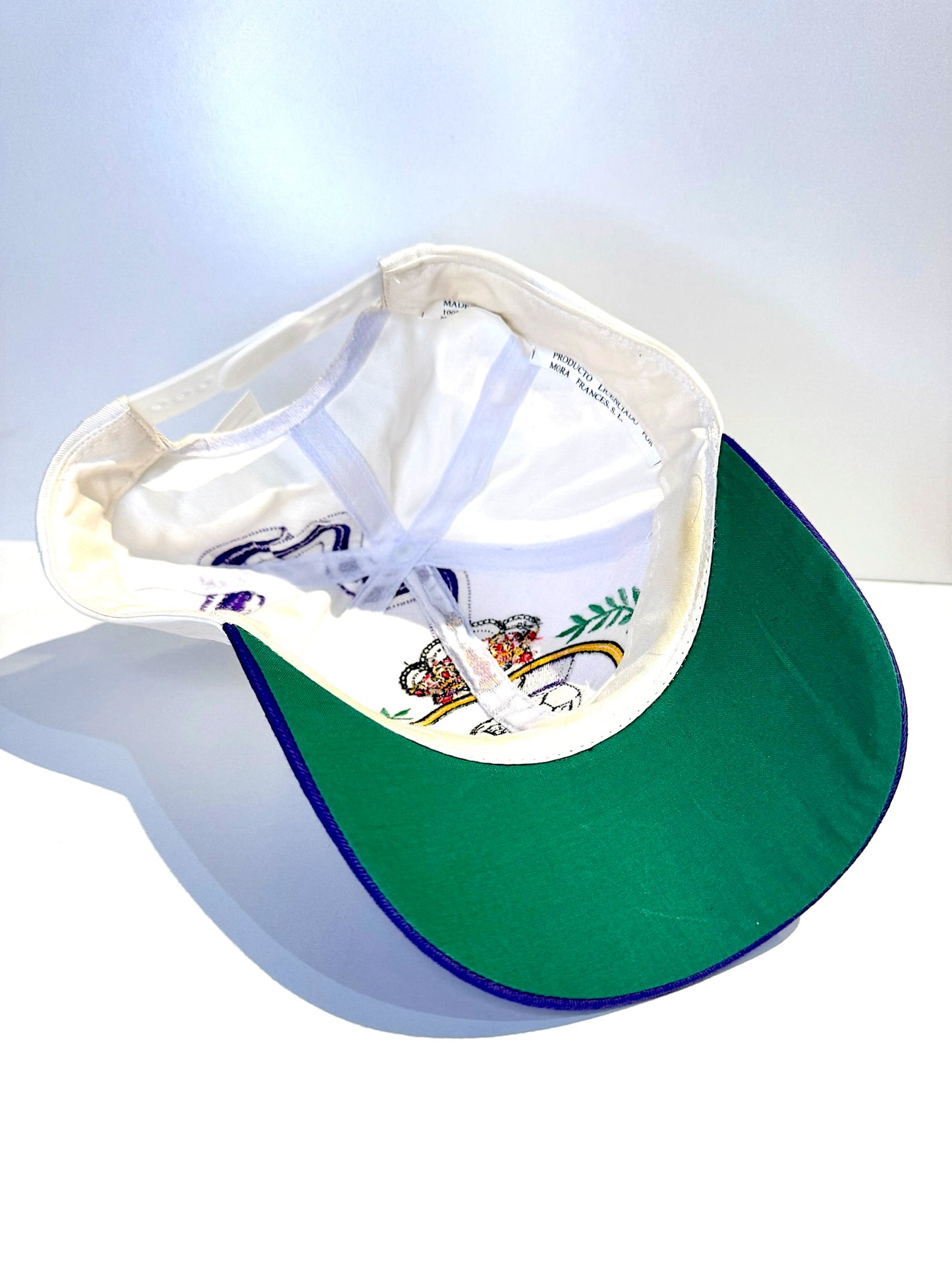 VINTAGE 90s REAL MADRID SOCCER SNAPBACK CAP HAT