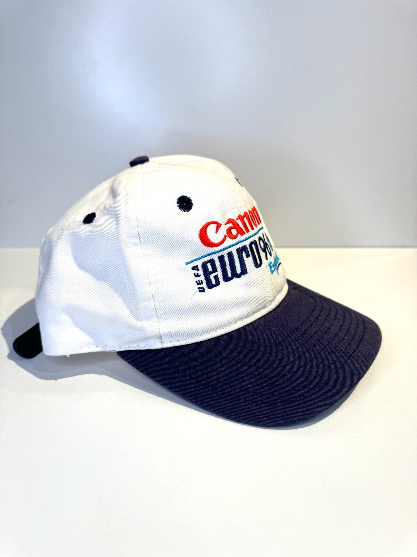 VINTAGE 1994 CANON EURO 96 FOOTBALL ENGLAND STRAPBACK CAP HAT