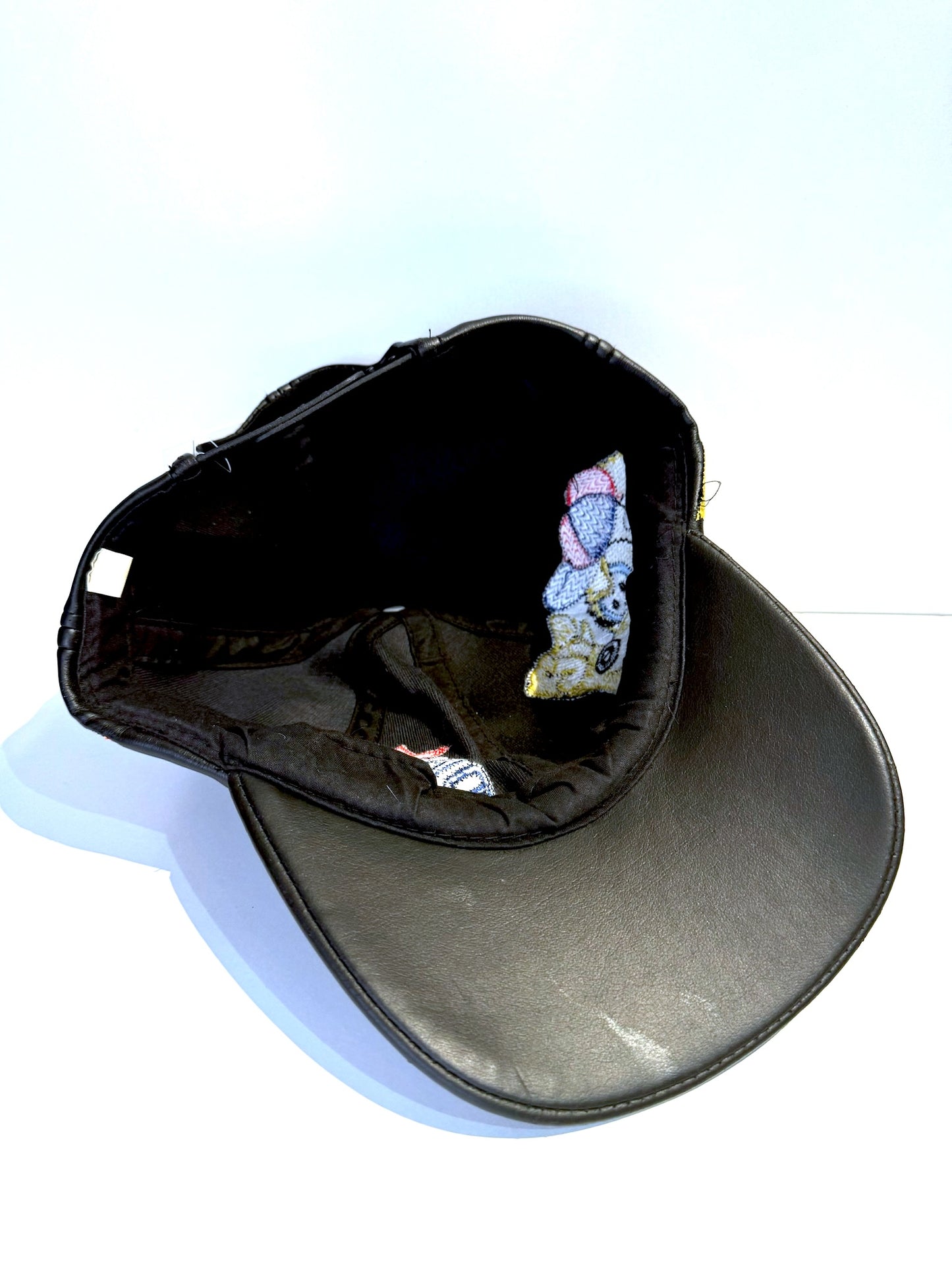 VINTAGE 90s DAYTON AIA "SPORT DEPARTMENT" BASKETBALL LEATHER SNAPBACK CAP HAT