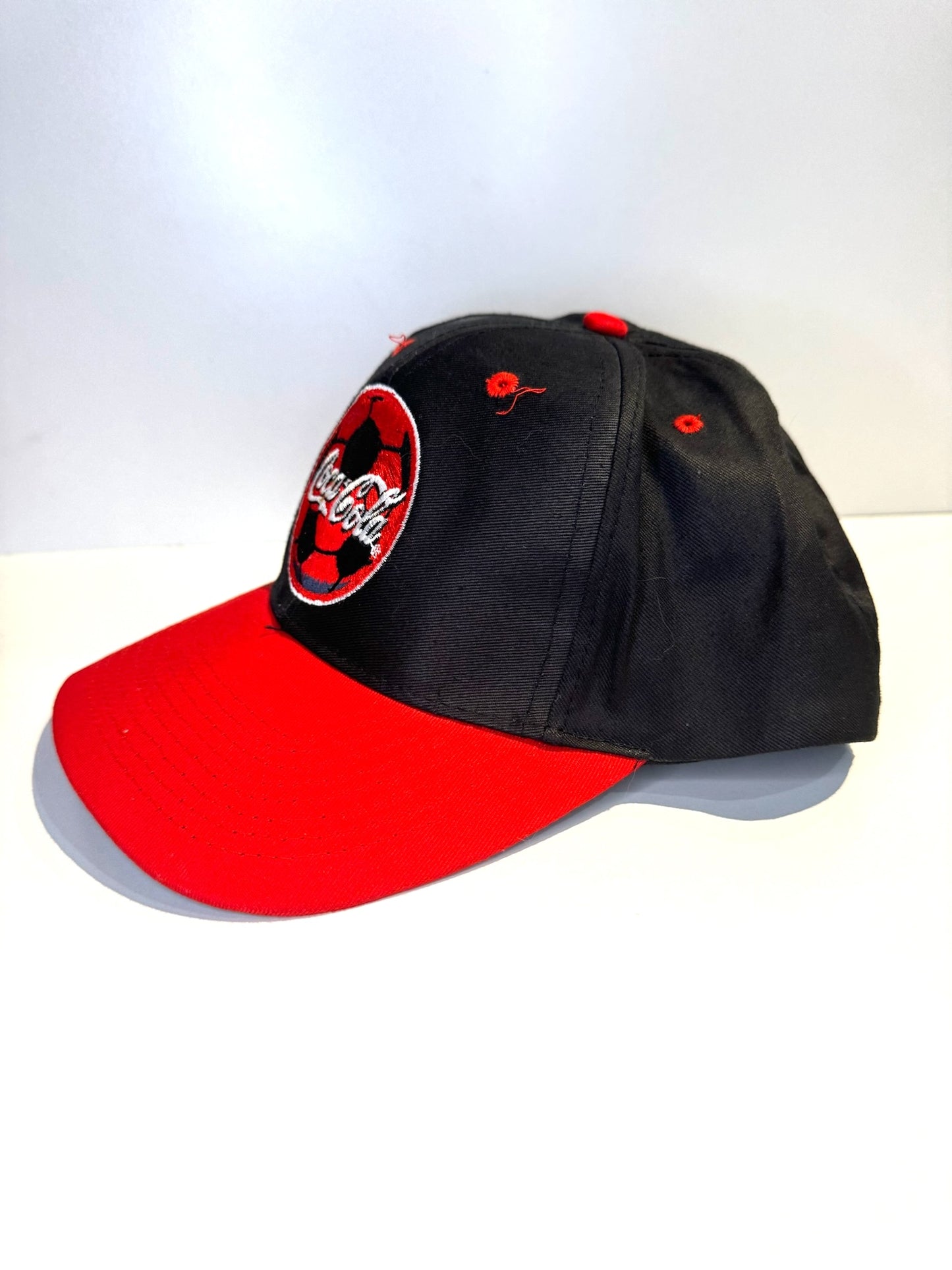 VINTAGE 90s COCA-COLA FOOTBALL SNAPBACK CAP HAT