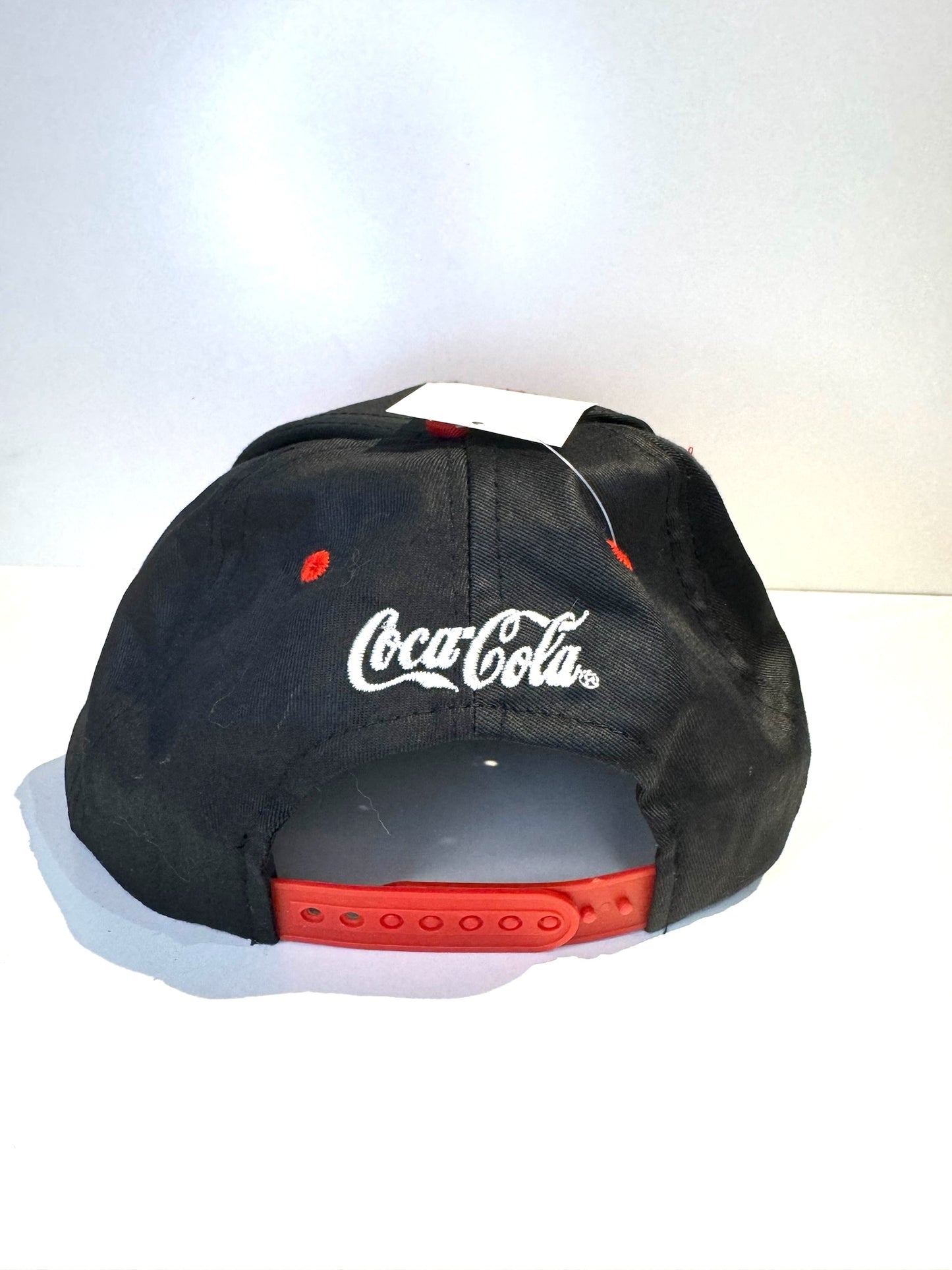 VINTAGE 90s COCA-COLA FOOTBALL SNAPBACK CAP HAT
