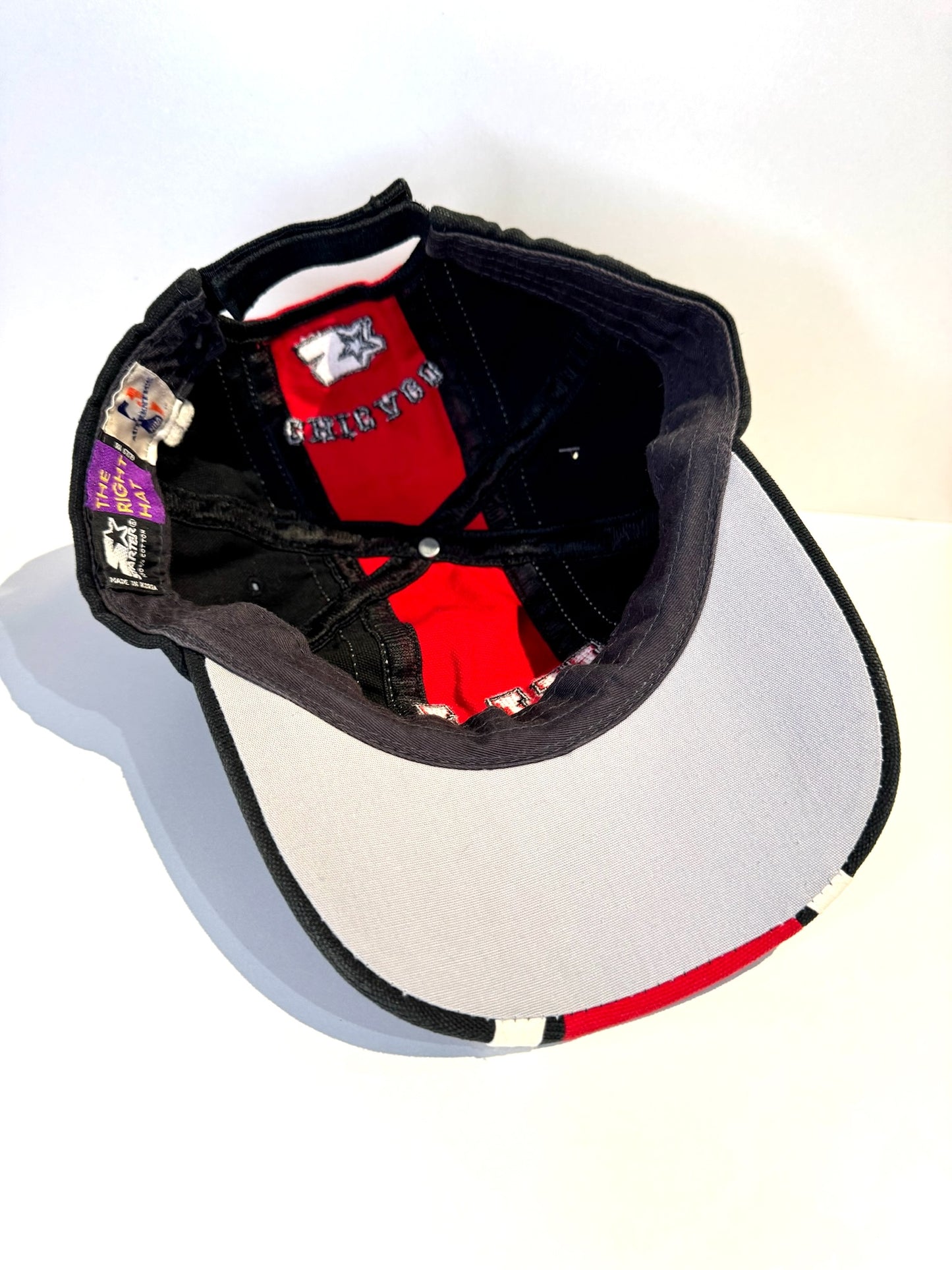 VINTAGE 90s CHICAGO BULLS STARTER SCRATCHBACK CAP HAT