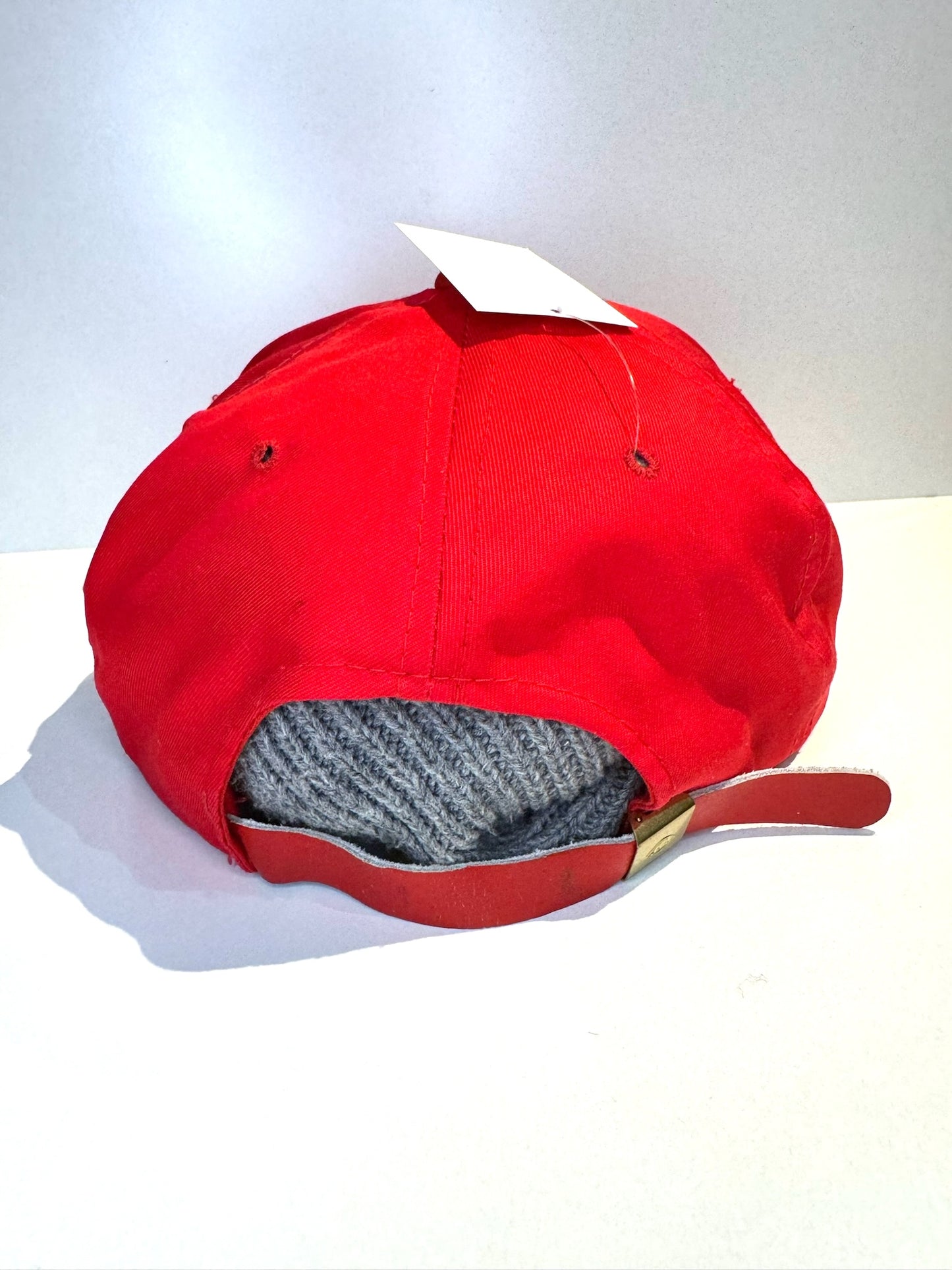VINTAGE 90s KANSAS UNIVERSITY JAYHAWKS STRAPBACK CAP HAT