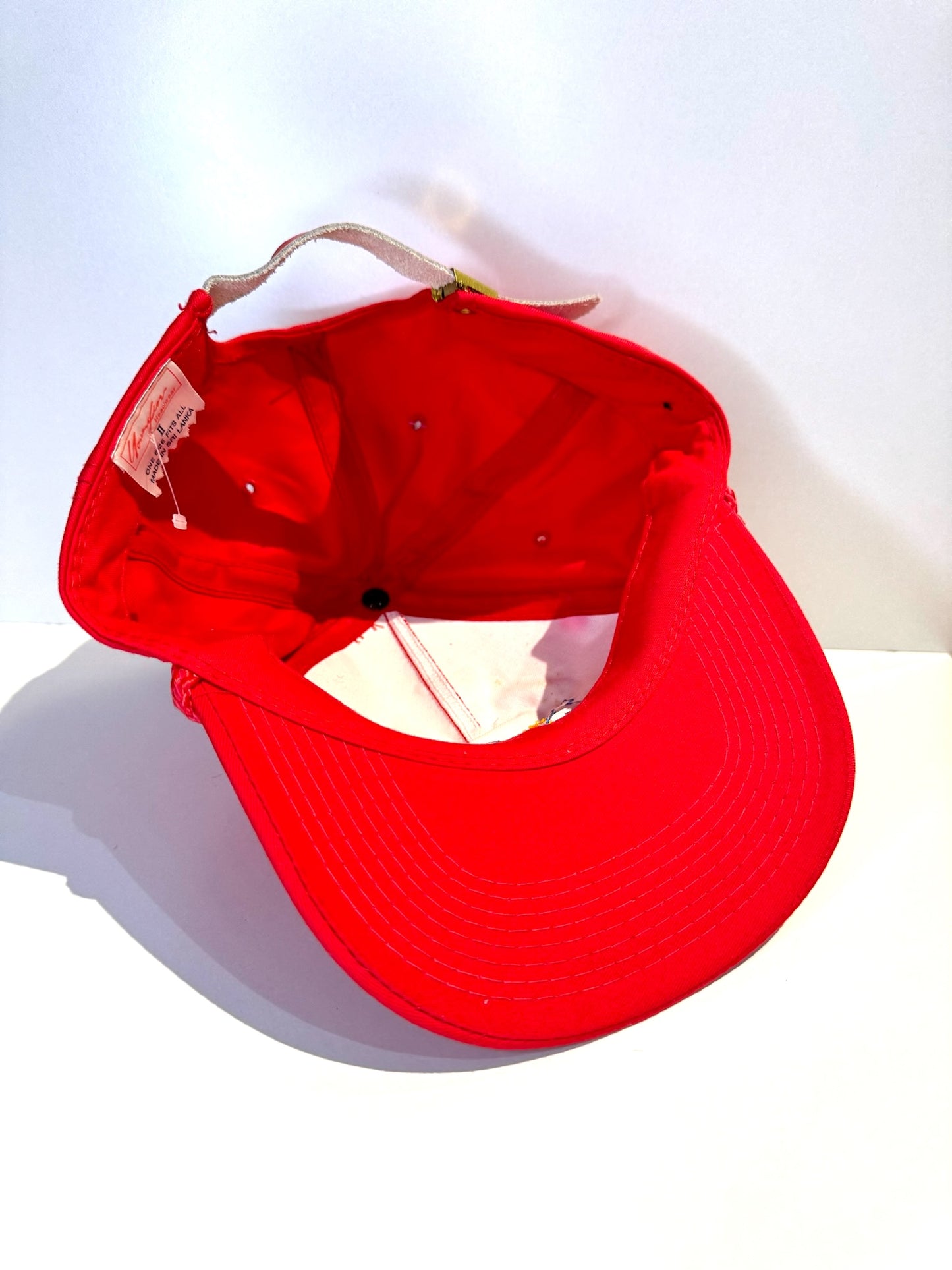 VINTAGE 90s KANSAS UNIVERSITY JAYHAWKS STRAPBACK CAP HAT