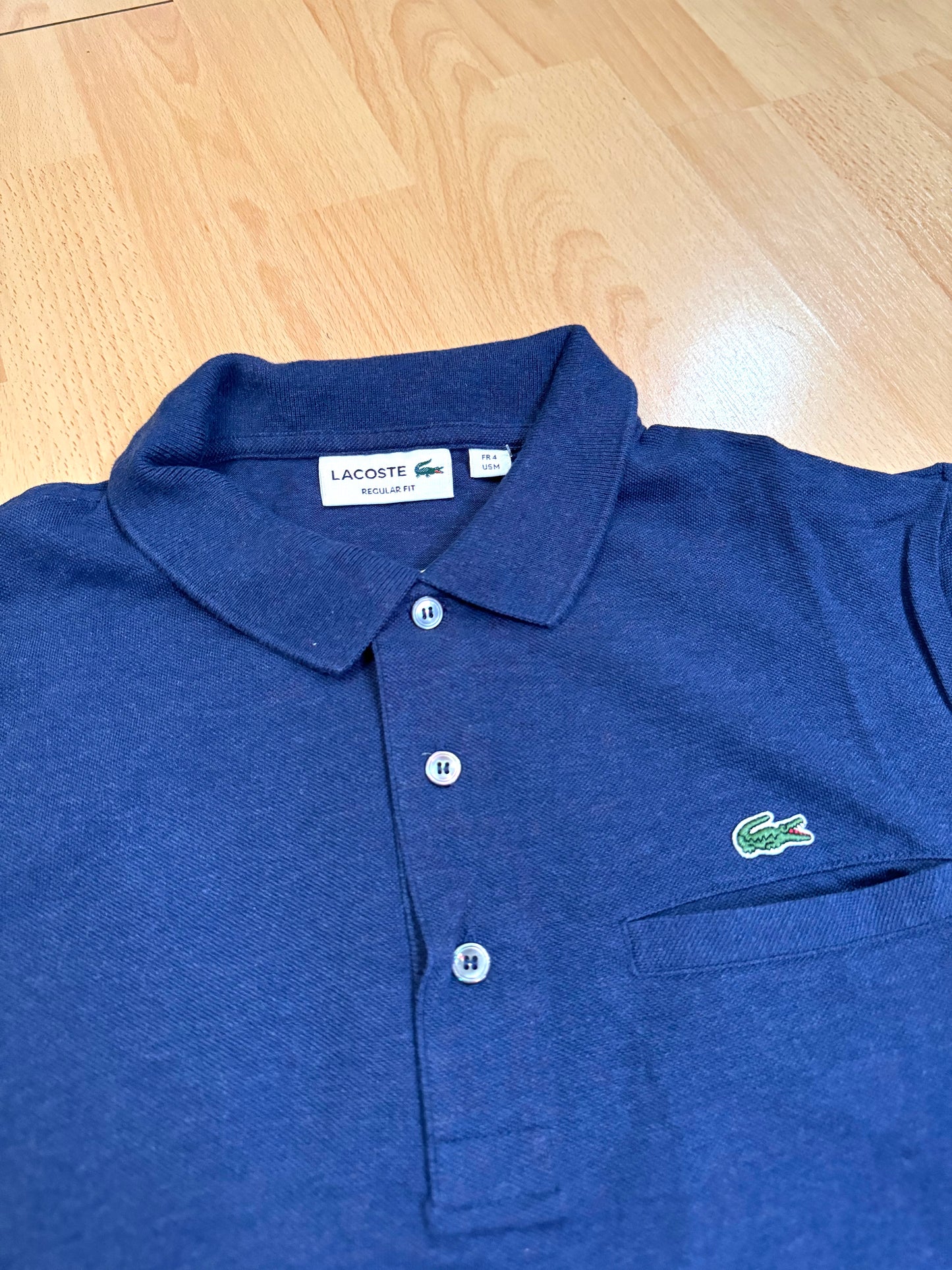 LACOSTE REGULAR FIT "POCKET" POLO SZ: 4 = M
