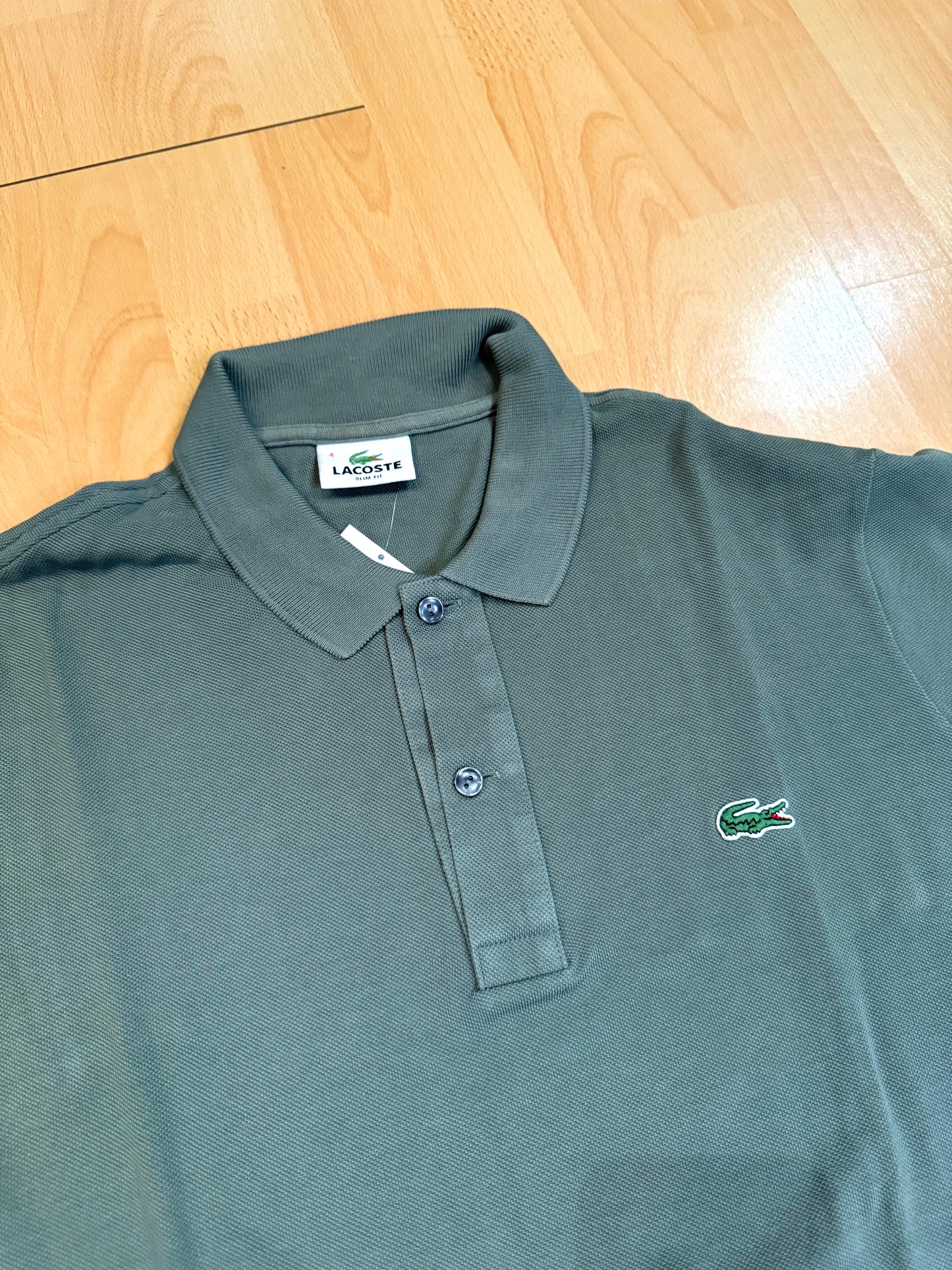 LACOSTE SLIM FIT "GREEN" POLO SZ: 4 = US M