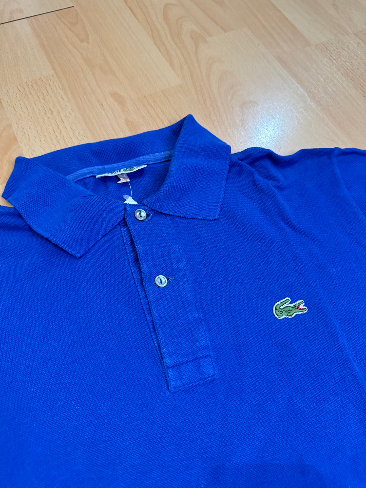 VINTAGE 80s LACOSTE "CHEMISE" MADE IN FRANCE POLO SZ: 5 = L