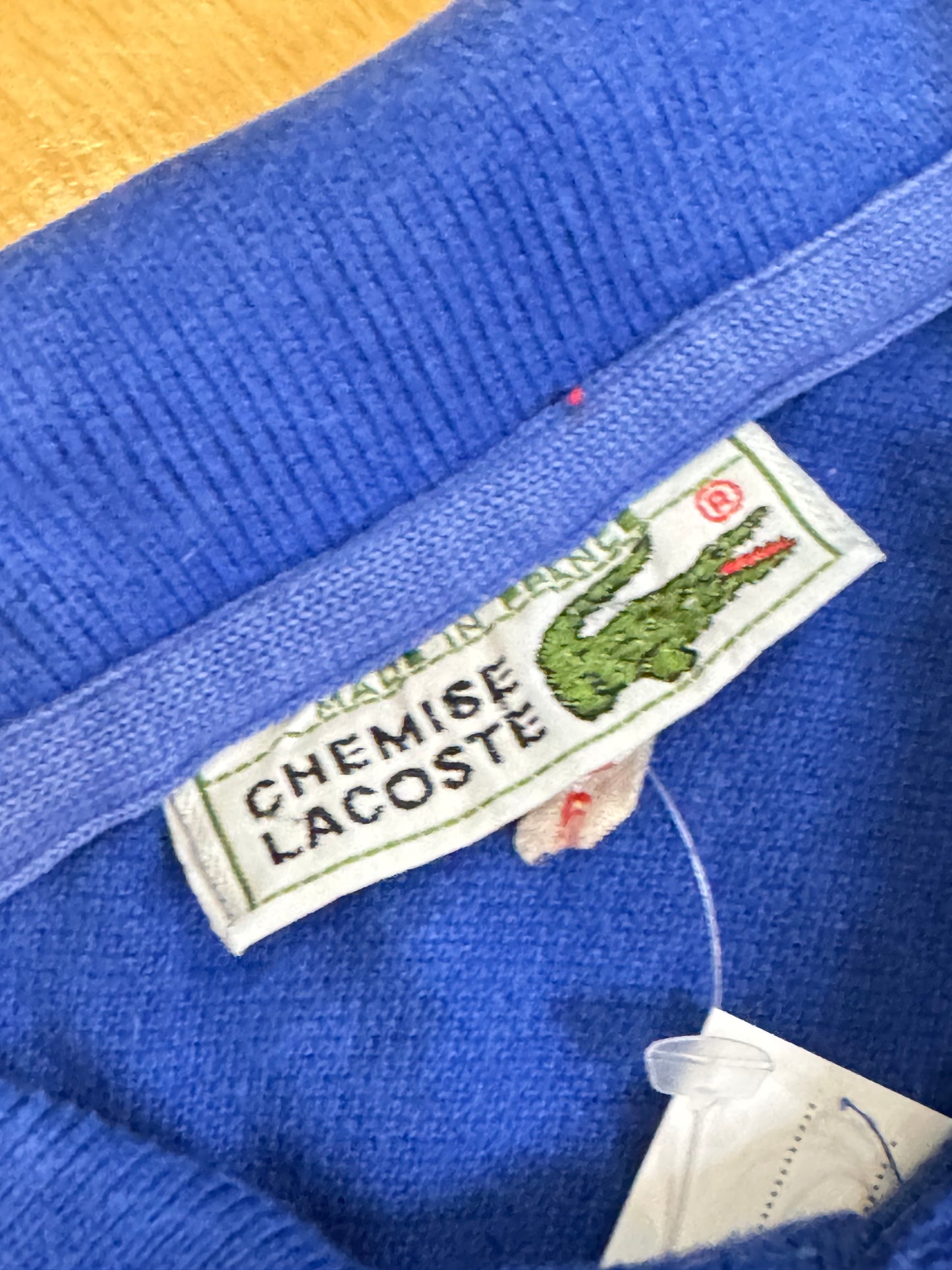 VINTAGE 80s LACOSTE "CHEMISE" MADE IN FRANCE POLO SZ: 5 = L