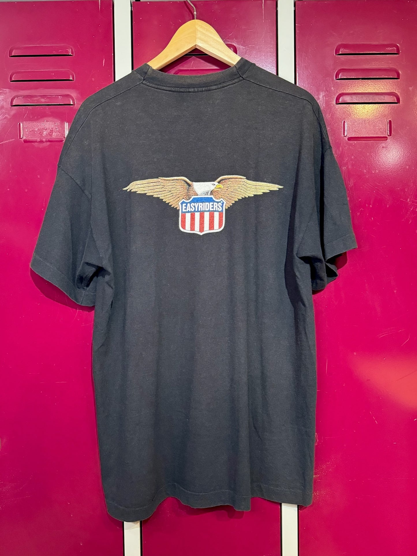 VINTAGE 1999 EASYRIDERS "WOLF & RIDER" MOTORCYCLES T-SHIRT SZ: XL
