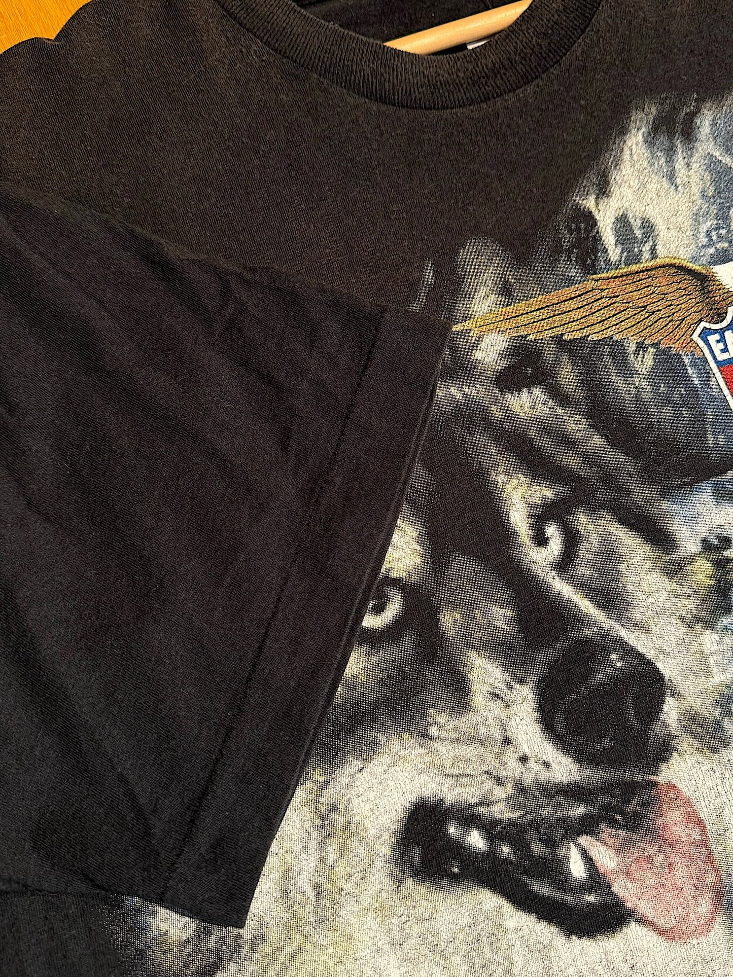 VINTAGE 1999 EASYRIDERS "WOLF & RIDER" MOTORCYCLES T-SHIRT SZ: XL