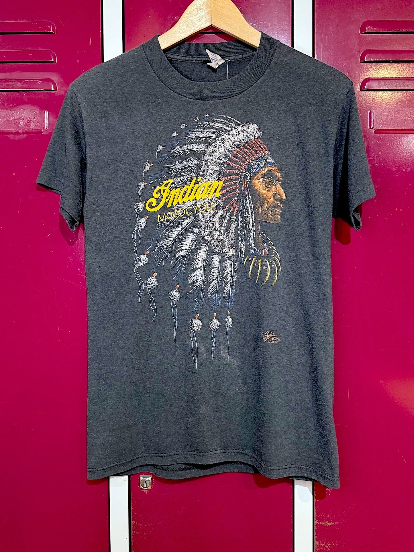 VINTAGE 1991 INDIAN MOTOCYLE "INDIAN CHIEF CLASSIC" MOTORCYCLES T-SHIRT SZ: M