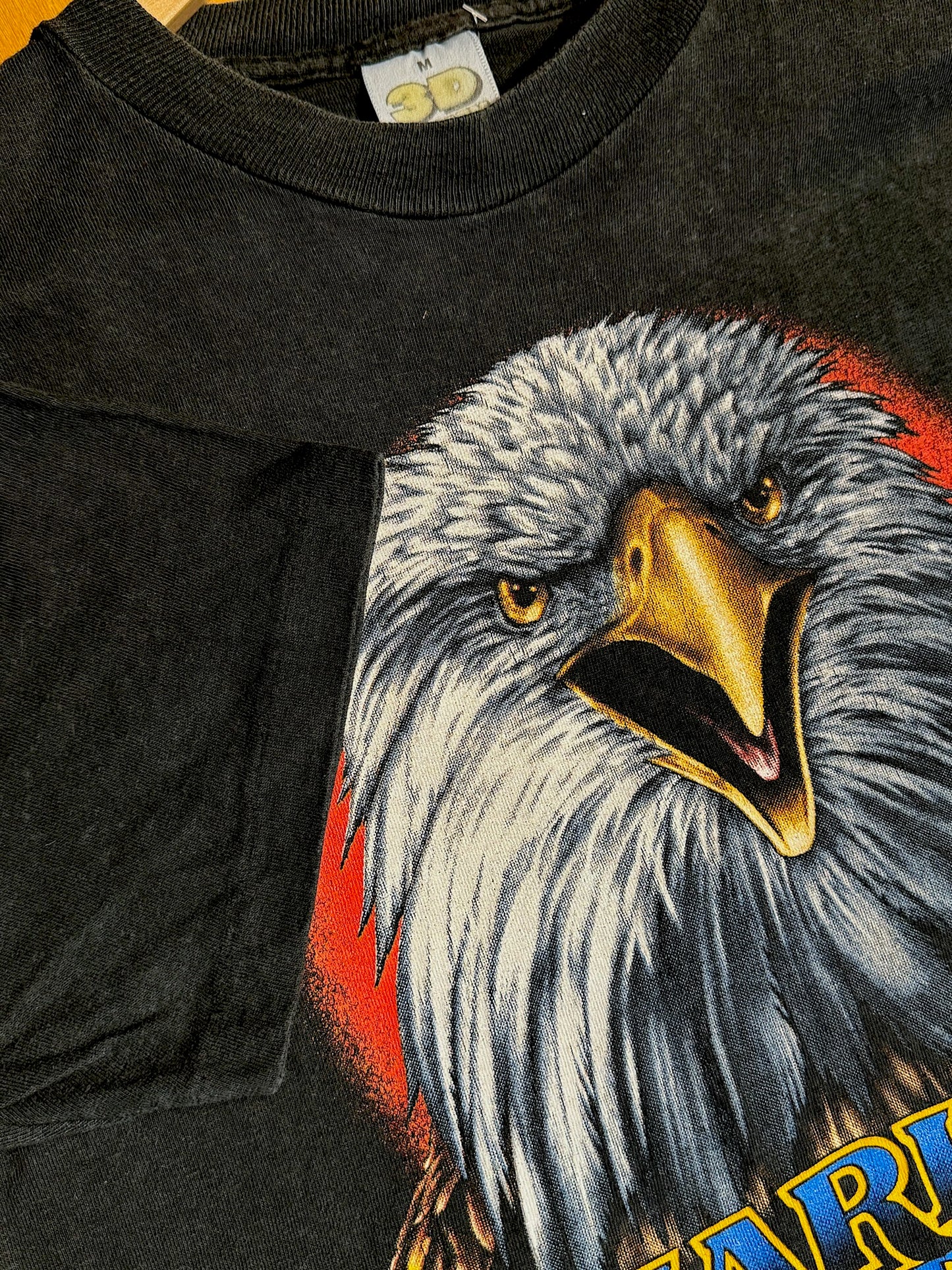 VINTAGE 1989 3D EMBLEM HARLEY DAVIDSON "EAGLE HEAD" MOTORCYCLES T-SHIRT SZ: M