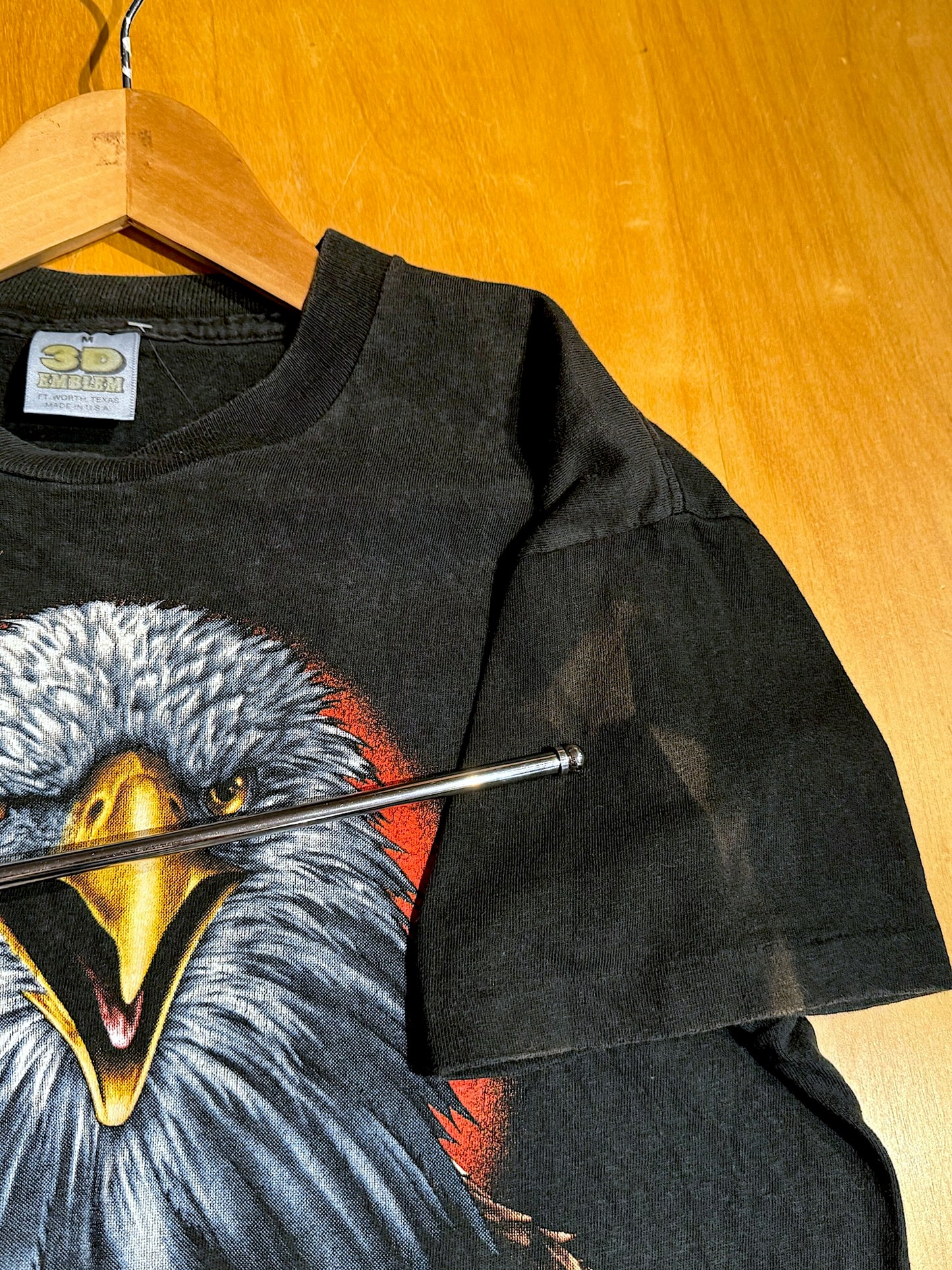 VINTAGE 1989 3D EMBLEM HARLEY DAVIDSON "EAGLE HEAD" MOTORCYCLES T-SHIRT SZ: M