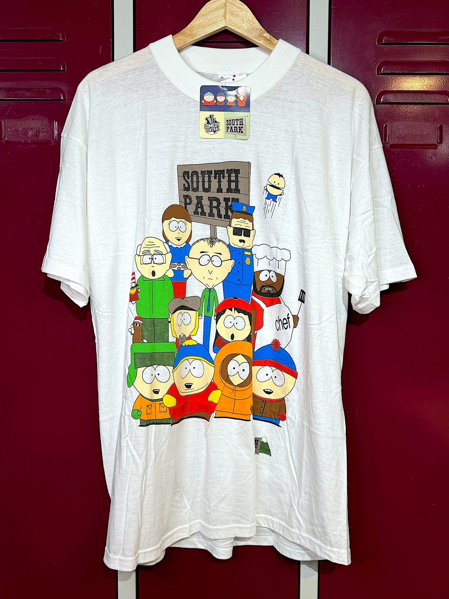 "DS" VINTAGE 2001 SOUTH PARK T-SHIRT SZ: XL / M / S
