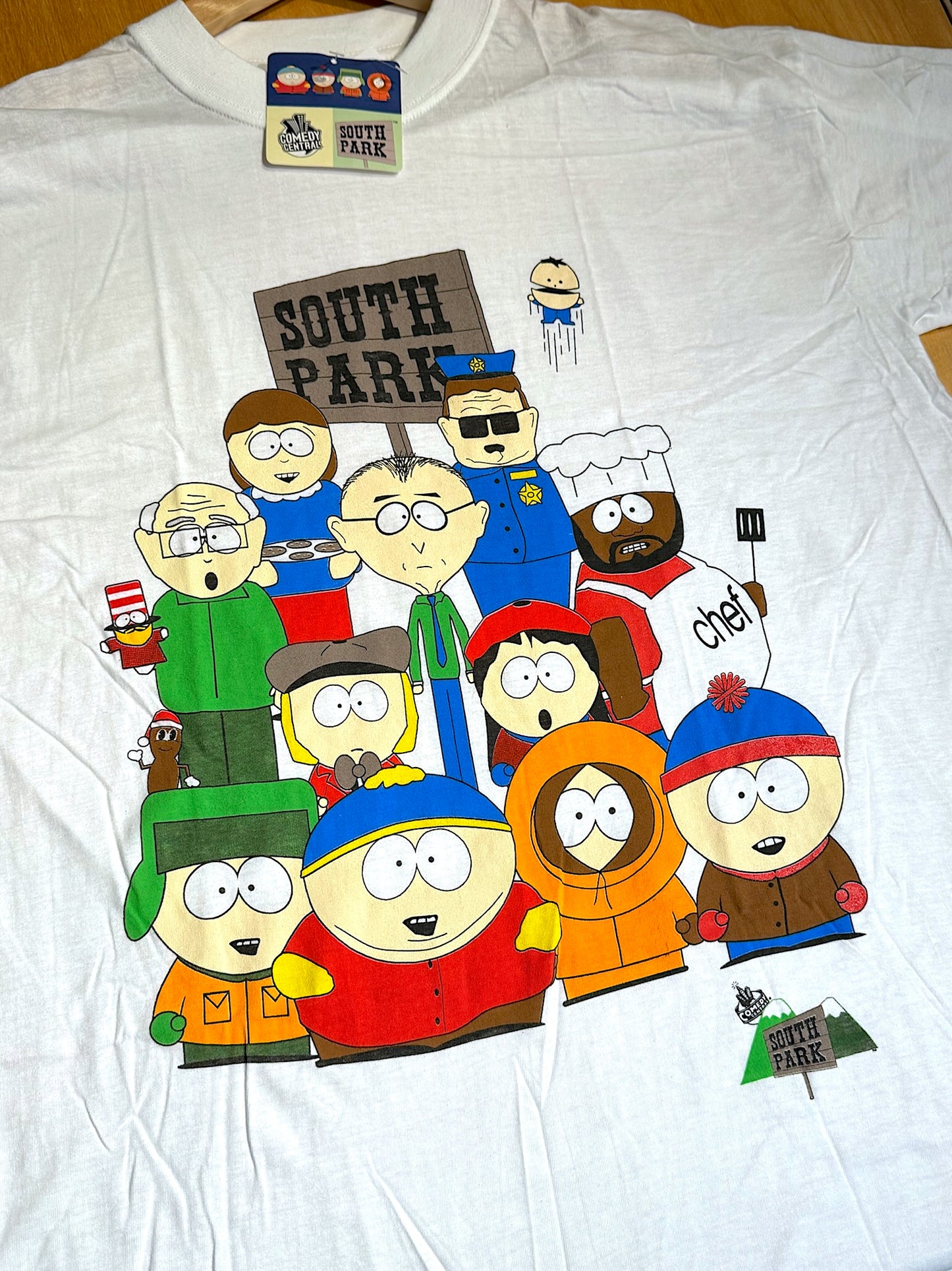"DS" VINTAGE 2001 SOUTH PARK T-SHIRT SZ: XL / M / S