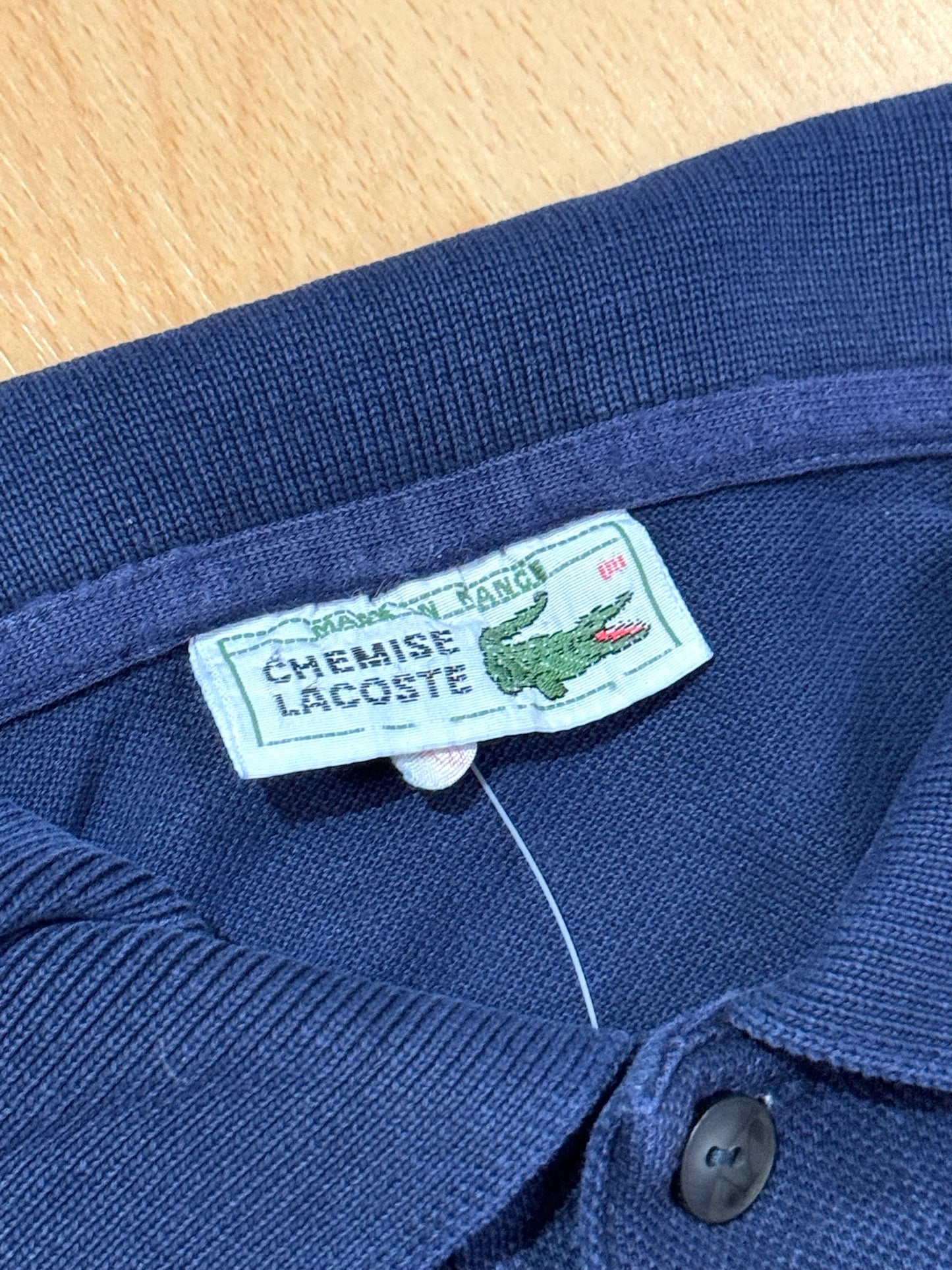 VINTAGE 80s LACOSTE "CHEMISE" MADE IN FRANCE POLO SZ: 5