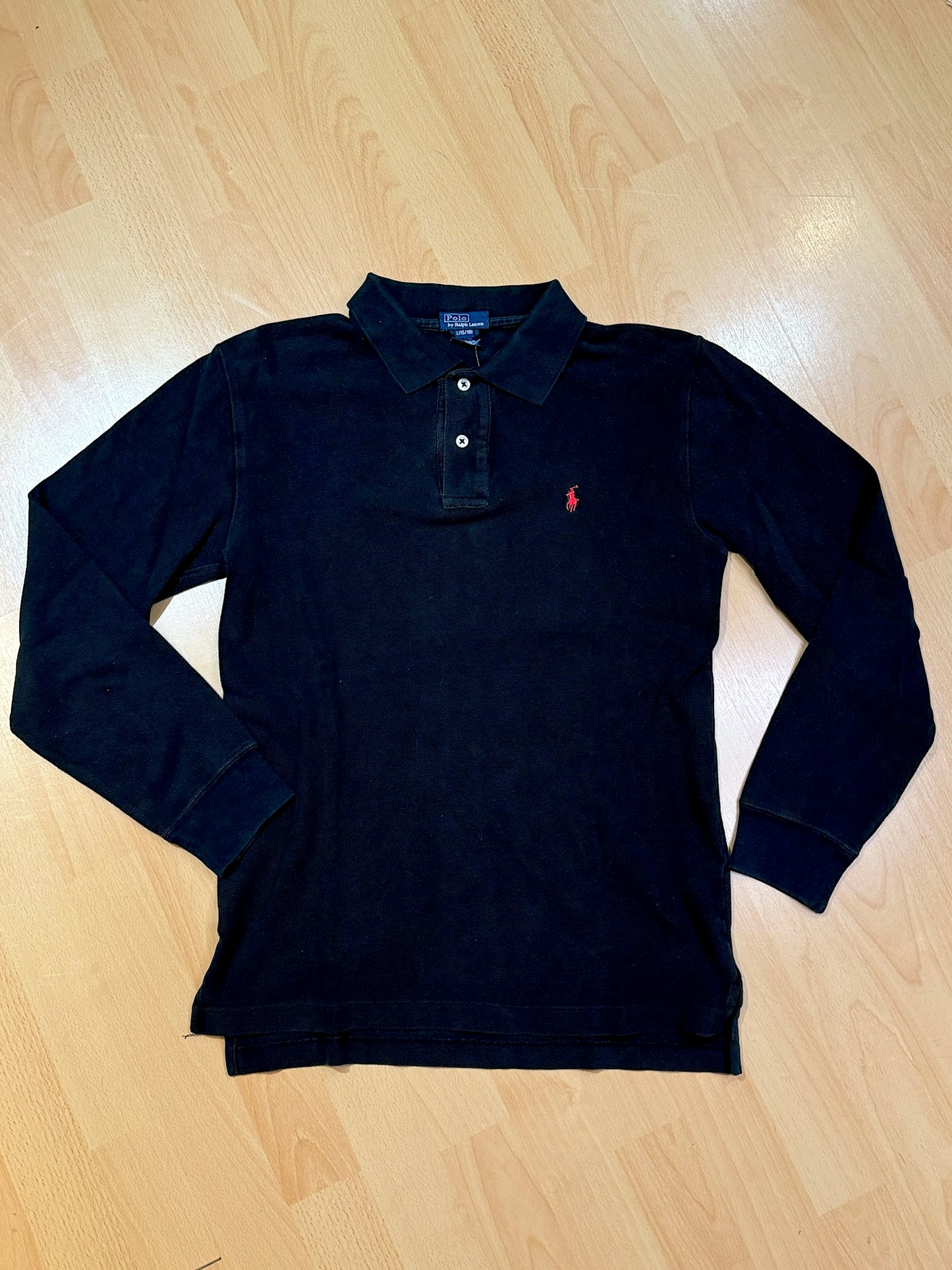VINTAGE POLO RALPH LAUREN LONG SLEEVES POLO SZ: L