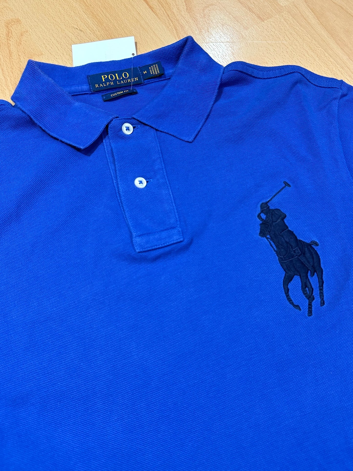 POLO RALPH LAUREN "BLUE" BIG PONY POLO SZ: M
