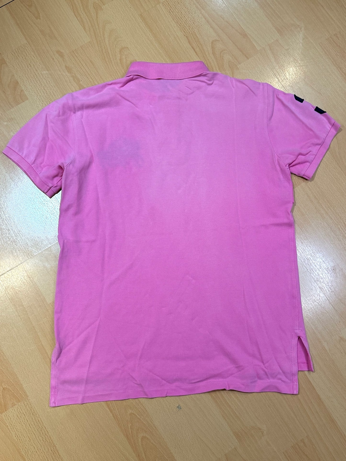 "WOMEN" POLO RALPH LAUREN "PINK" DUAL BIG PONY POLO SZ: M