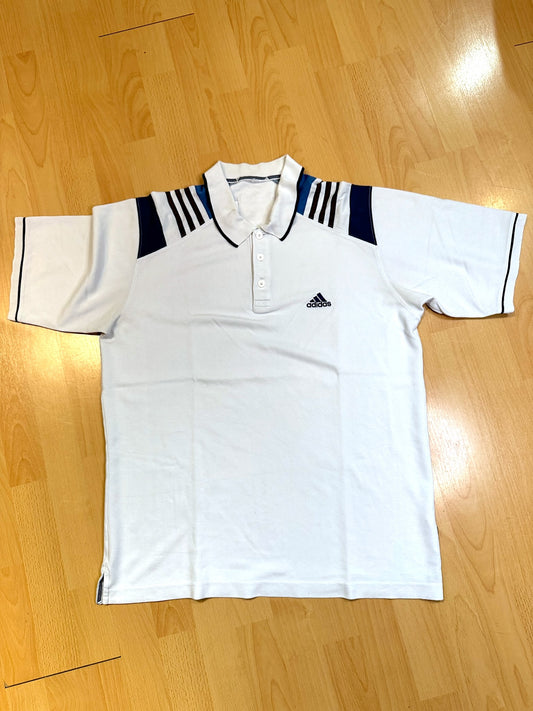 Vintage 00s ADIDAS TENNIS CLIMATE POLO SZ: L