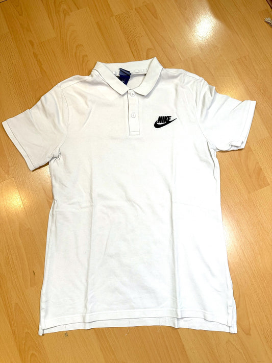 Vintage 00s NIKE "WHITE" POLO SZ: M